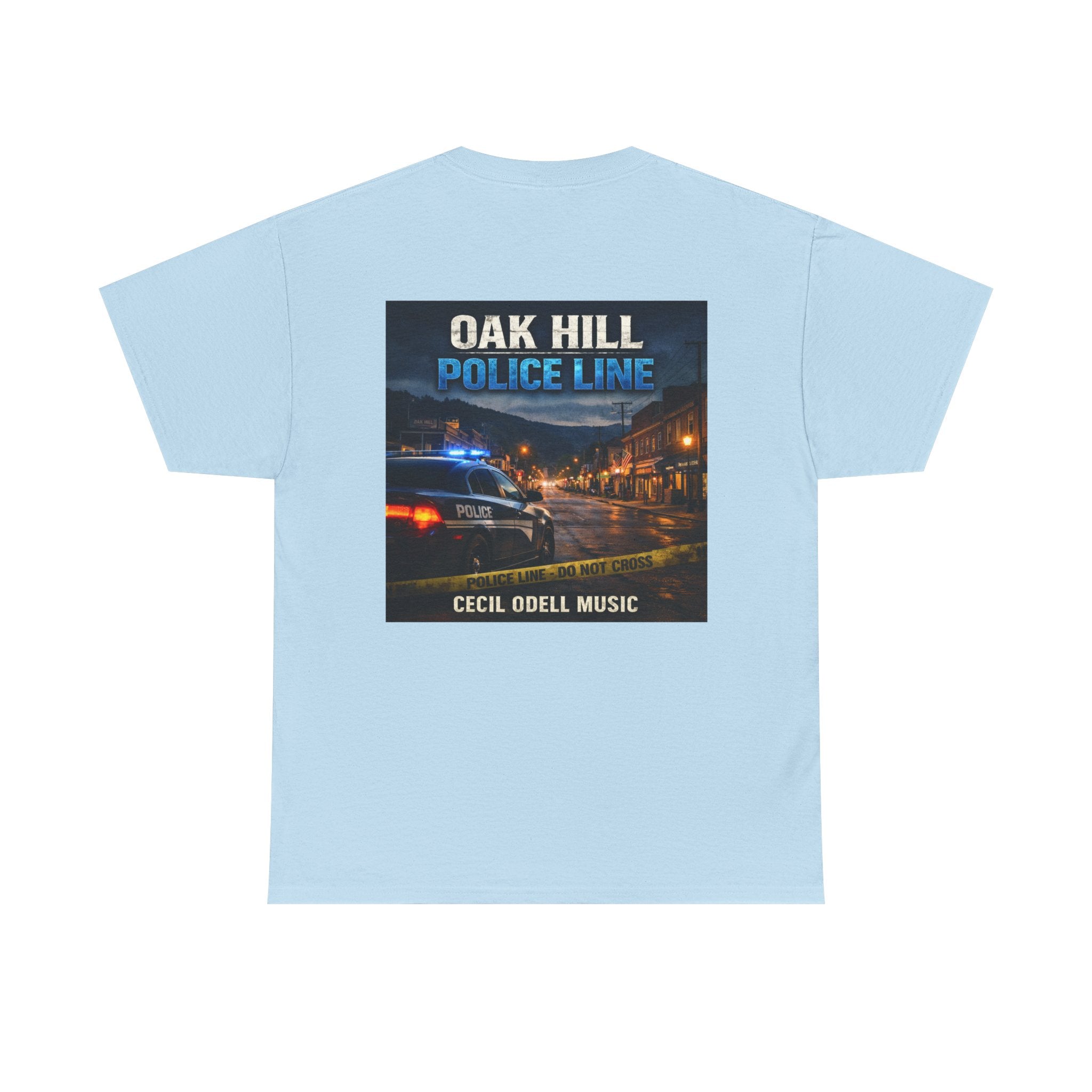 Police Line T-Shirt: Oak Hill 'Police Line' Album Cover Tee