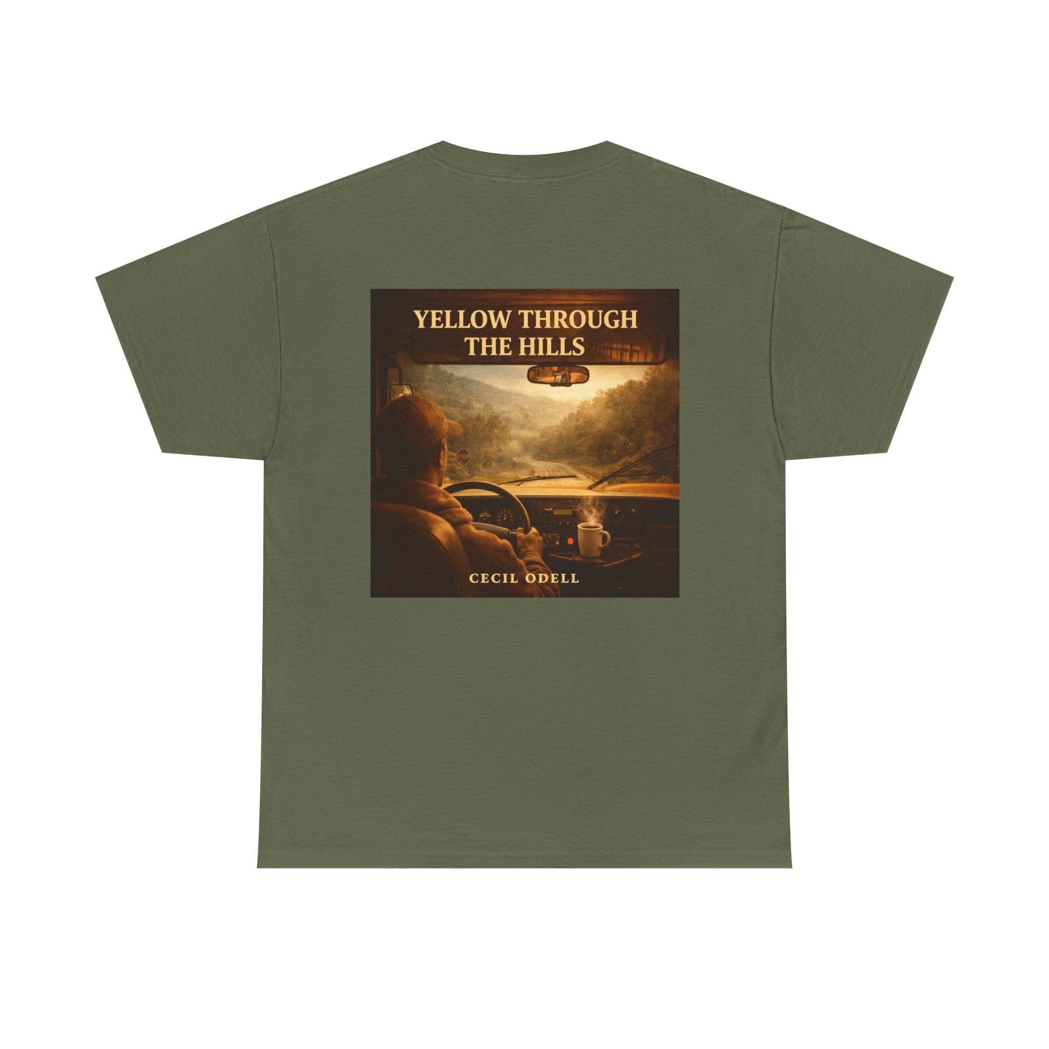 Album Art T‑Shirt: "Yellow Through The Hills" Vintage Roadtrip Tee
