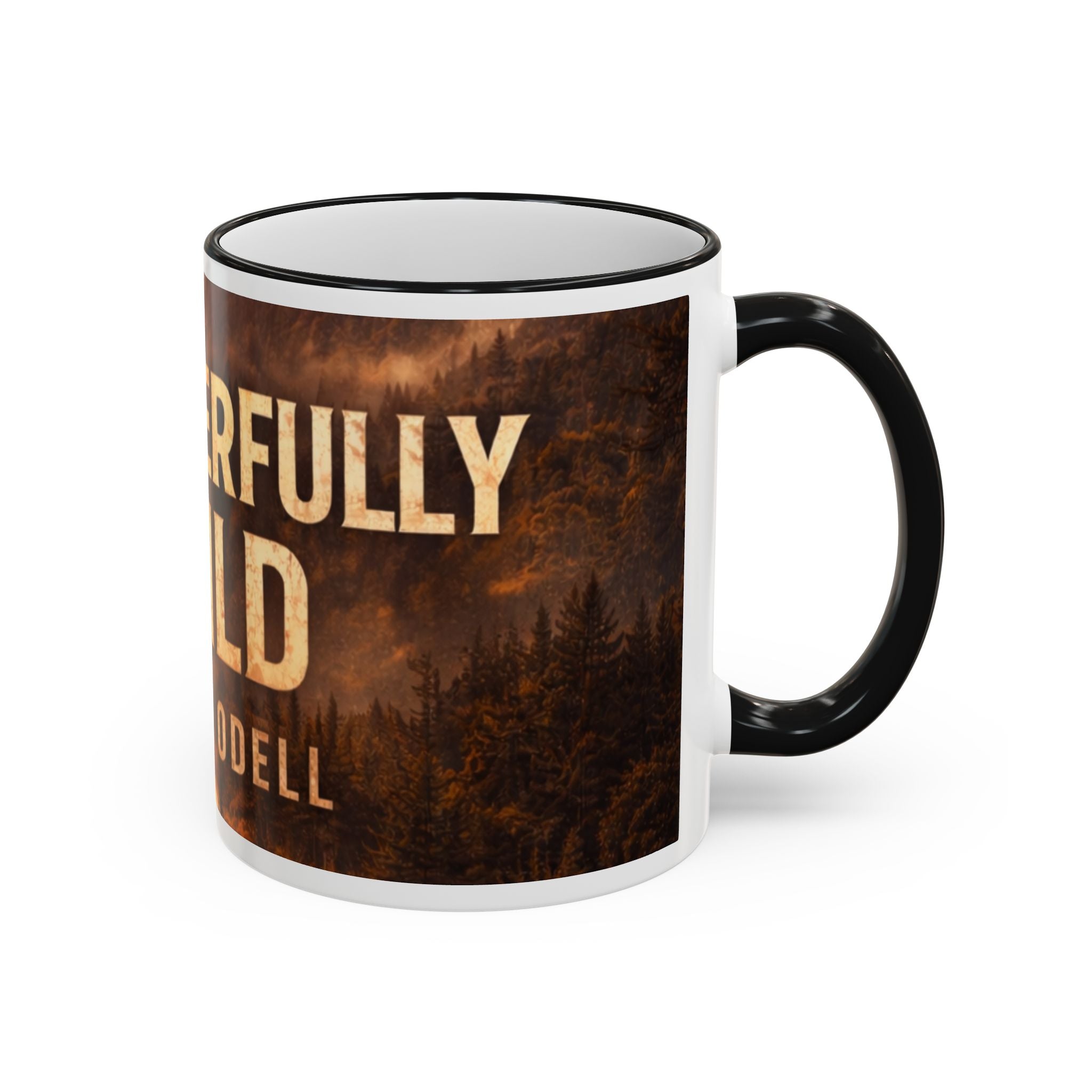 Wonderful Wild Scenic Mug: "Wonderful Wild" Cecil Odell Coffee Cup (Accent Rim & Handle)