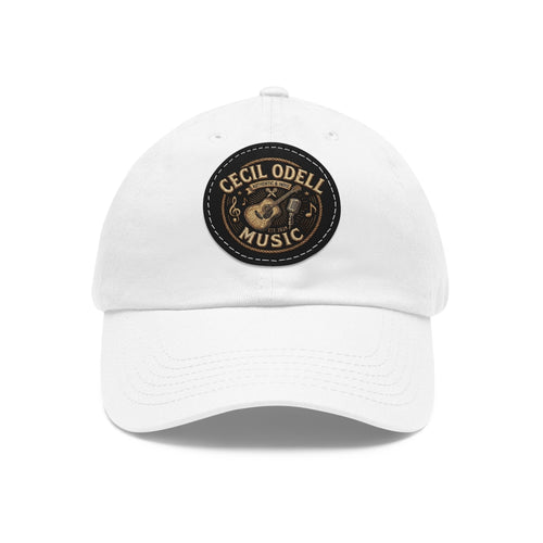Cecil Odell Music Leather Patch Dad Hat