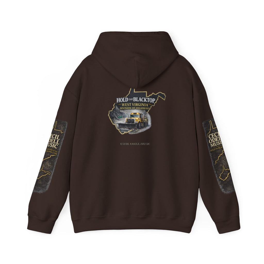 Hold the Blacktop Hoodie: Classic Road Trip Graphic Pullover