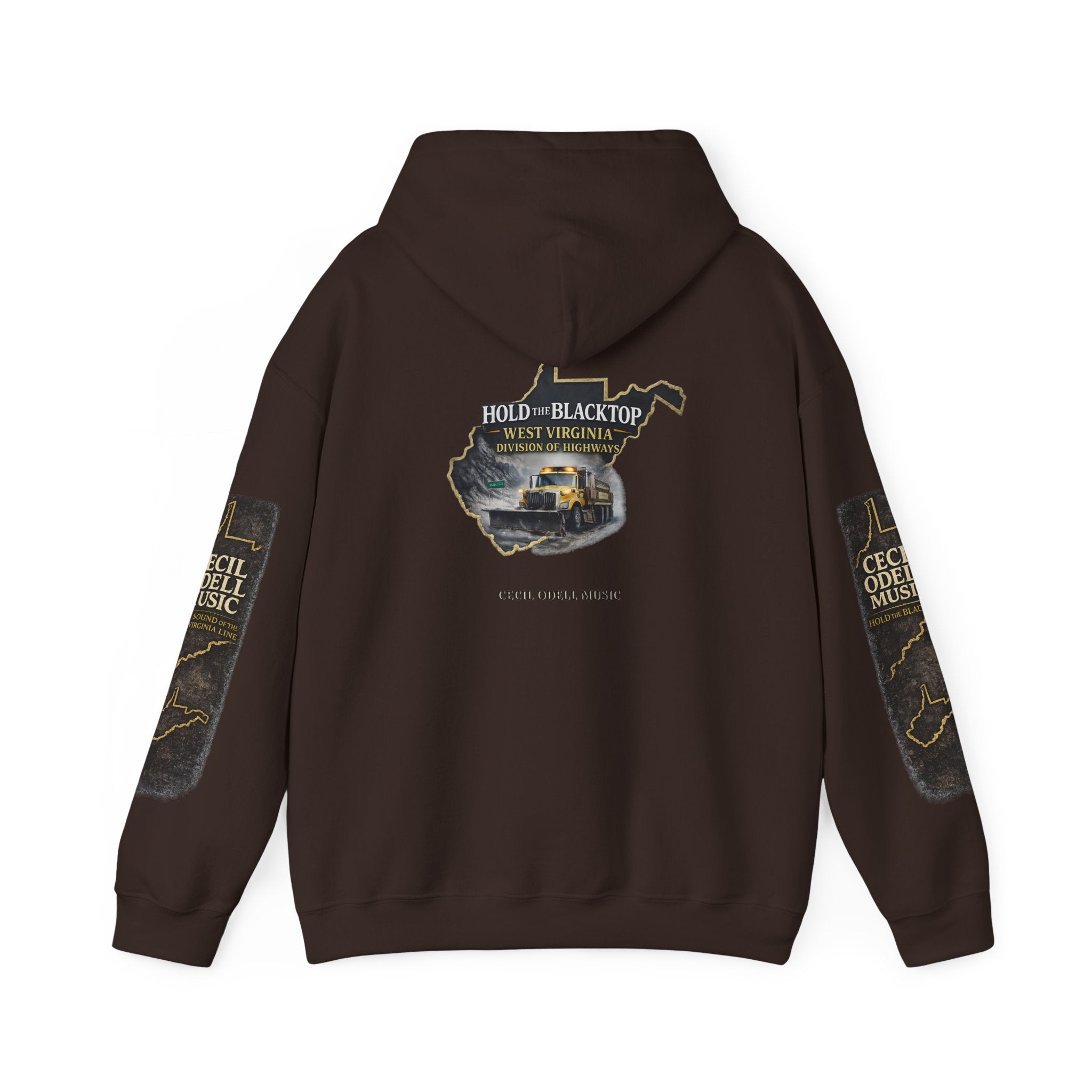 Hold the Blacktop Hoodie: Classic Road Trip Graphic Pullover