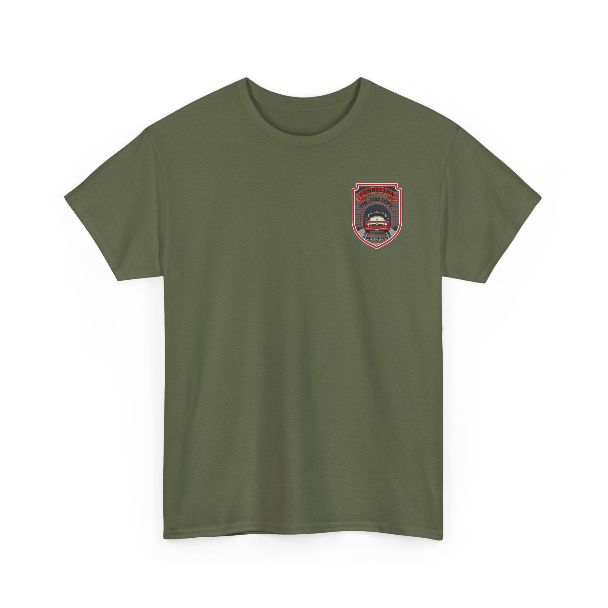 Tunnelton VFD Firetruck Tee: Volunteer Fire Department Fundraiser T-Shirt