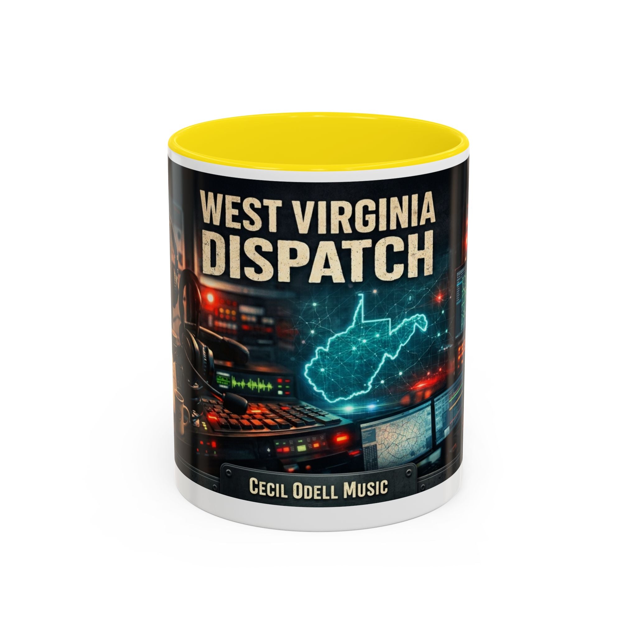 West Virginia Dispatch Accent Coffee Mug: Emergency Dispatch Radio Operator Gift (11/15oz)