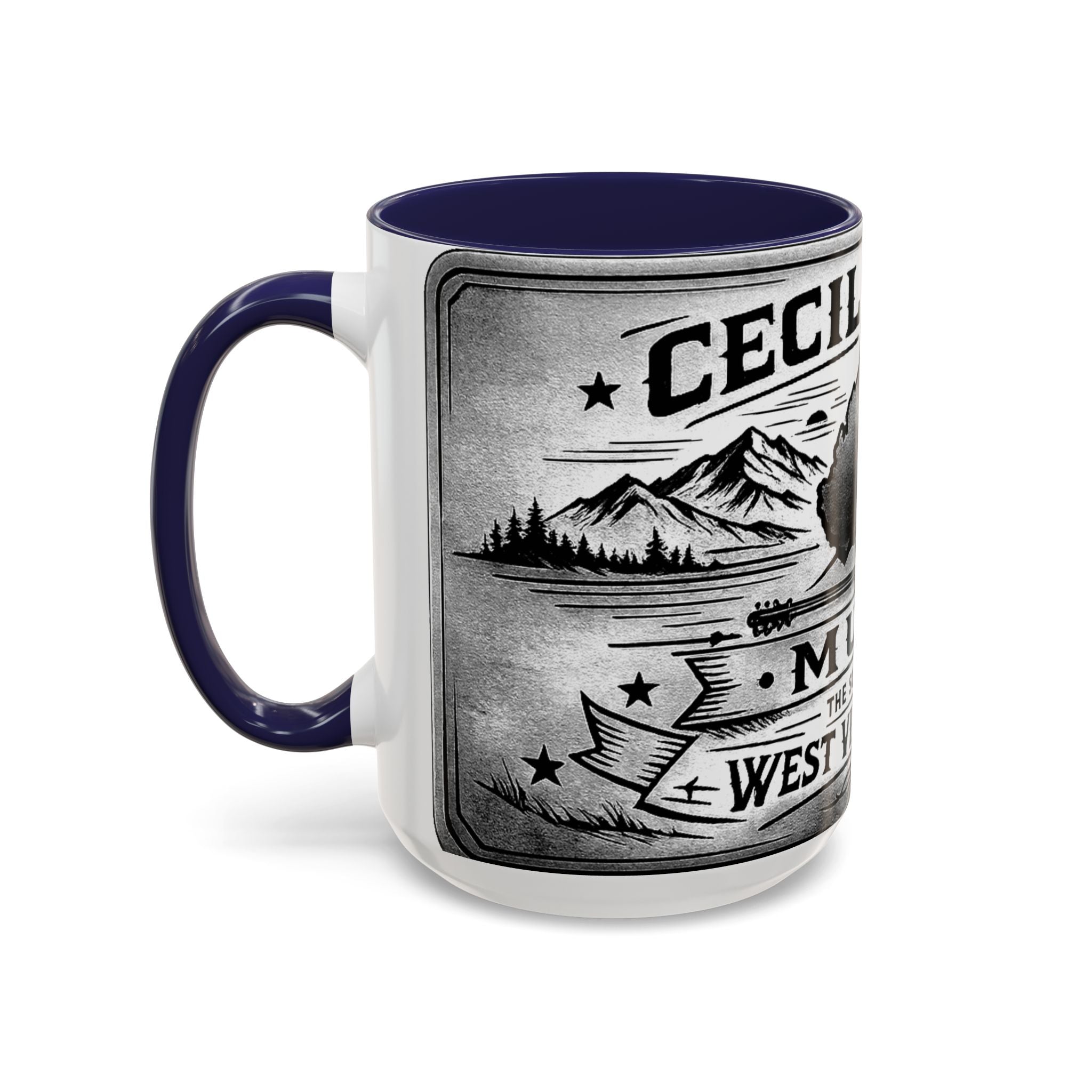 West Virginia Music Coffee Mug: 'The Sound of the West Virginia Line' Accent Mug