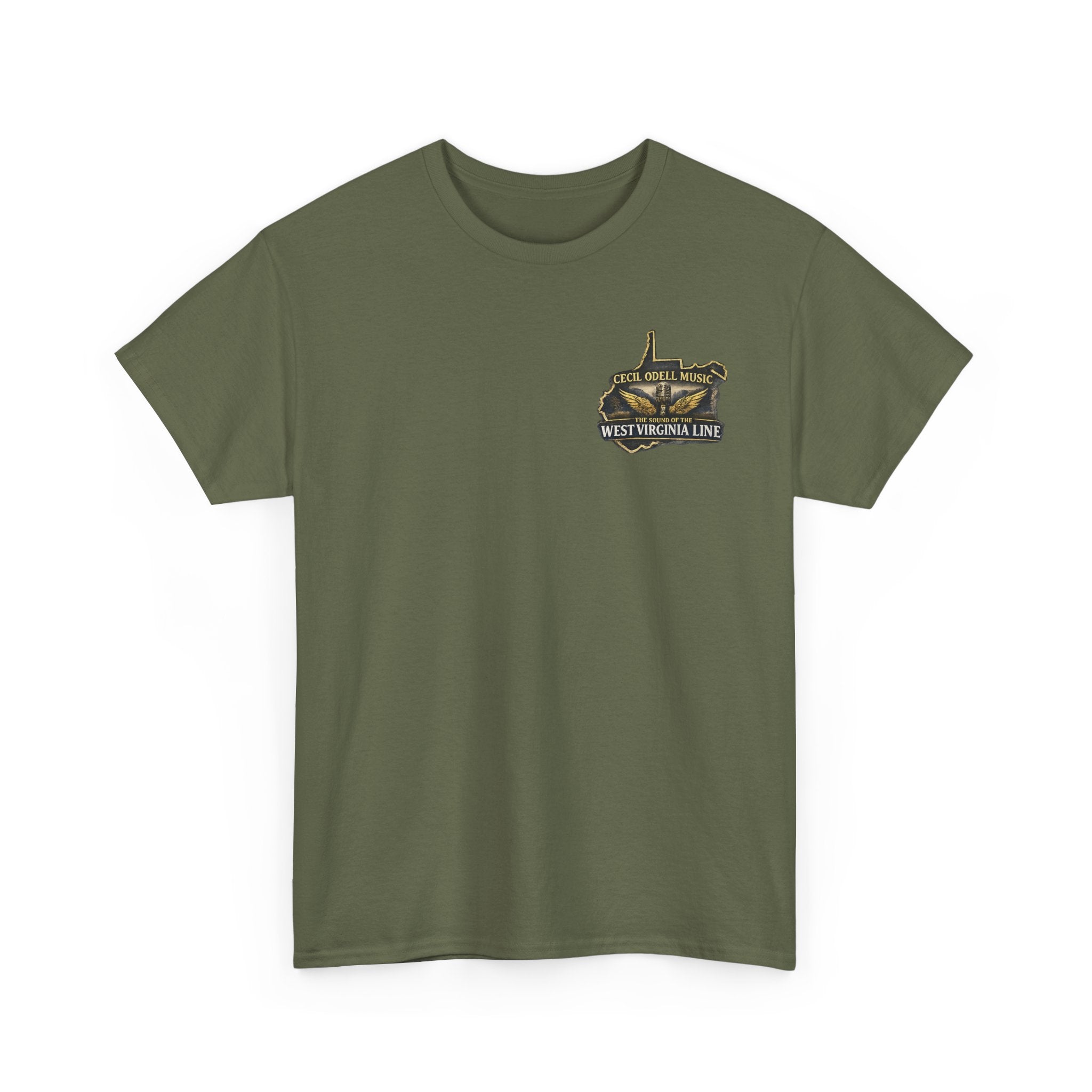 West Virginia First Responders Tribute Tee: State Emblem & American Flag Memorial Shirt