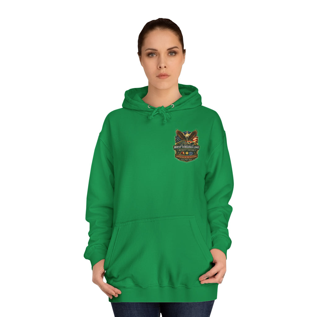 West Virginia Line Badge Hoodie: State & First Responder Tribute