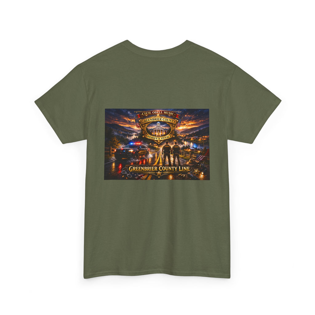 Greenbrier County Line Concert Tee: Vintage Live Music Poster Shirt
