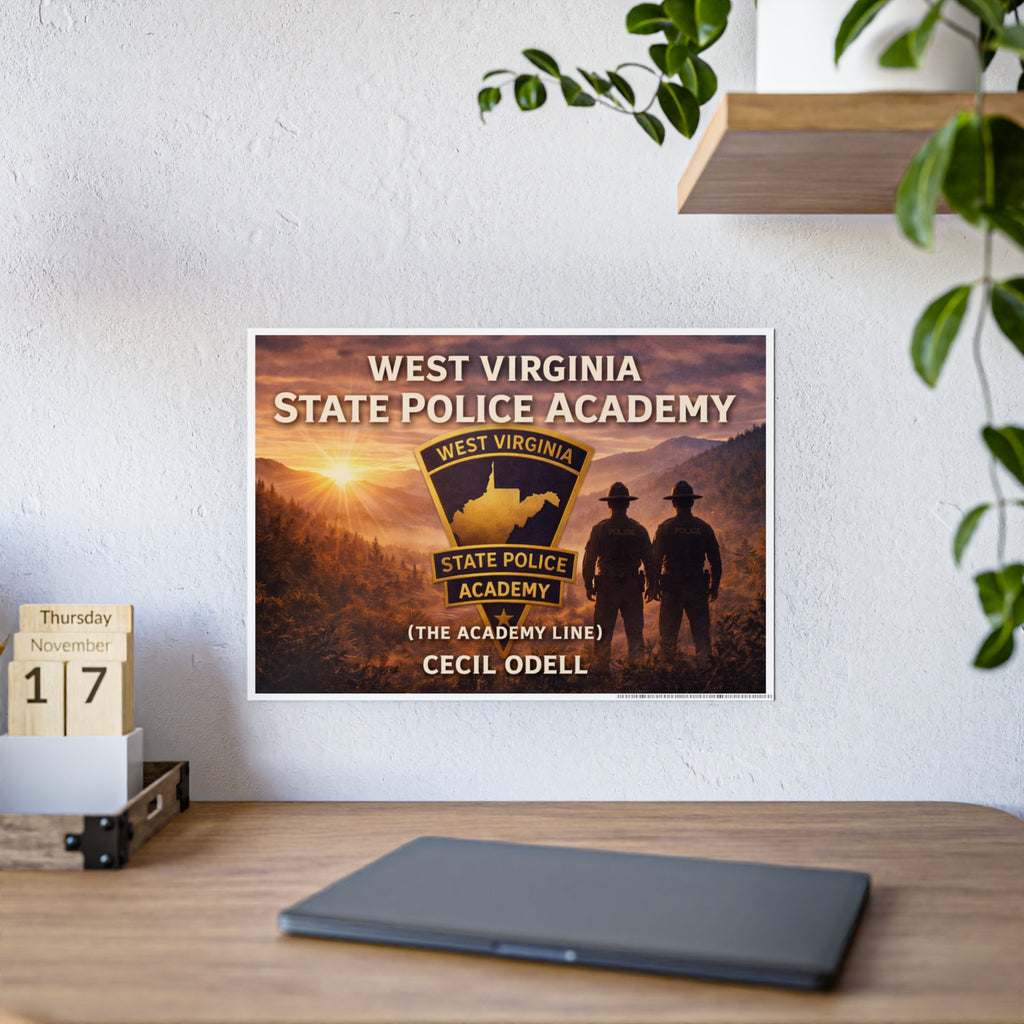 West Virginia State Police Academy Gloss Poster: "The Academy Line" Tribute