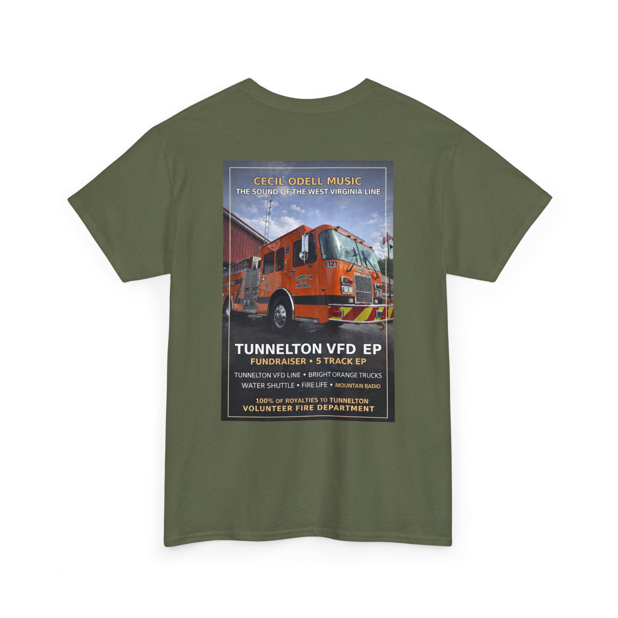 Tunnelton VFD Firetruck Tee: Volunteer Fire Department Fundraiser T-Shirt