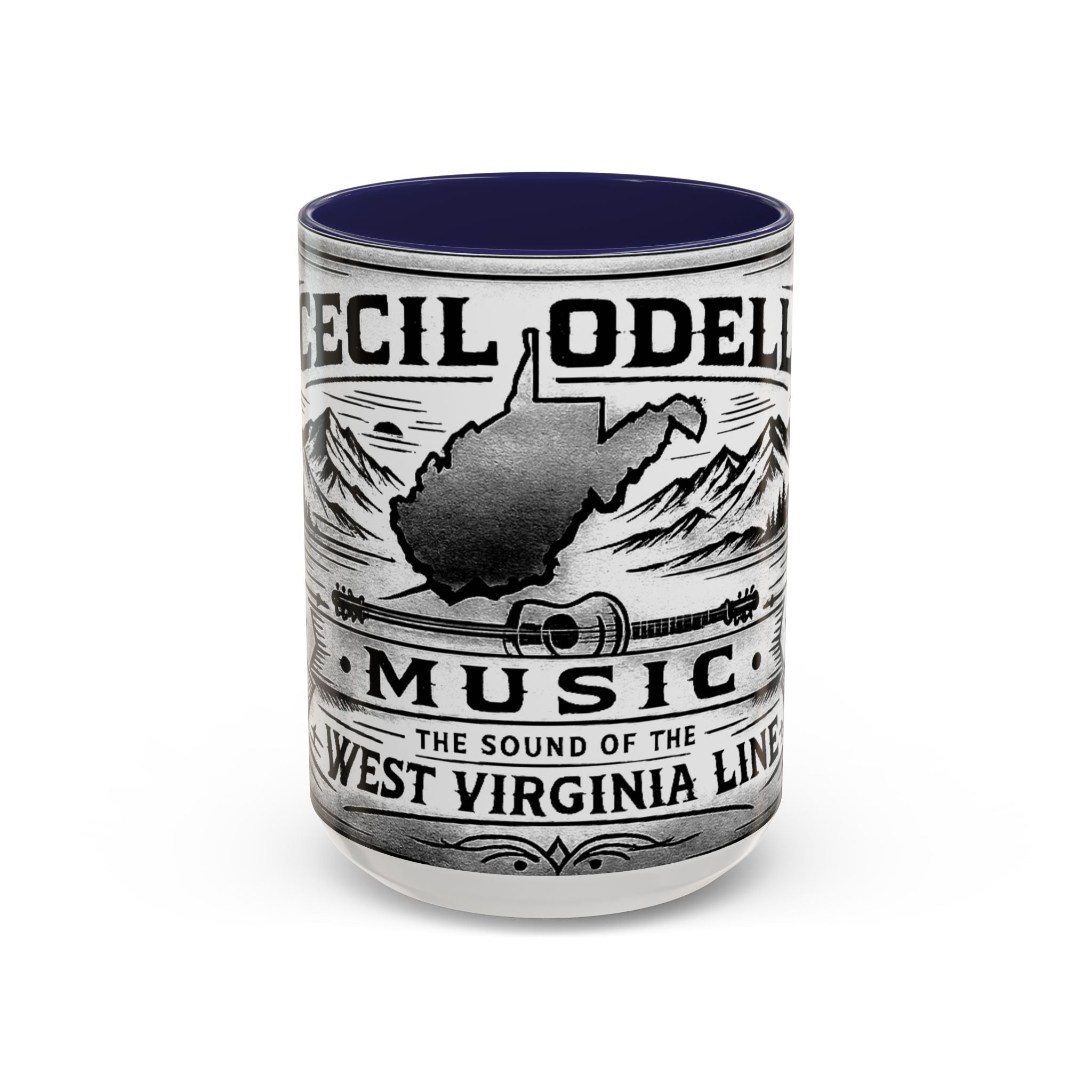 West Virginia Music Coffee Mug: 'The Sound of the West Virginia Line' Accent Mug