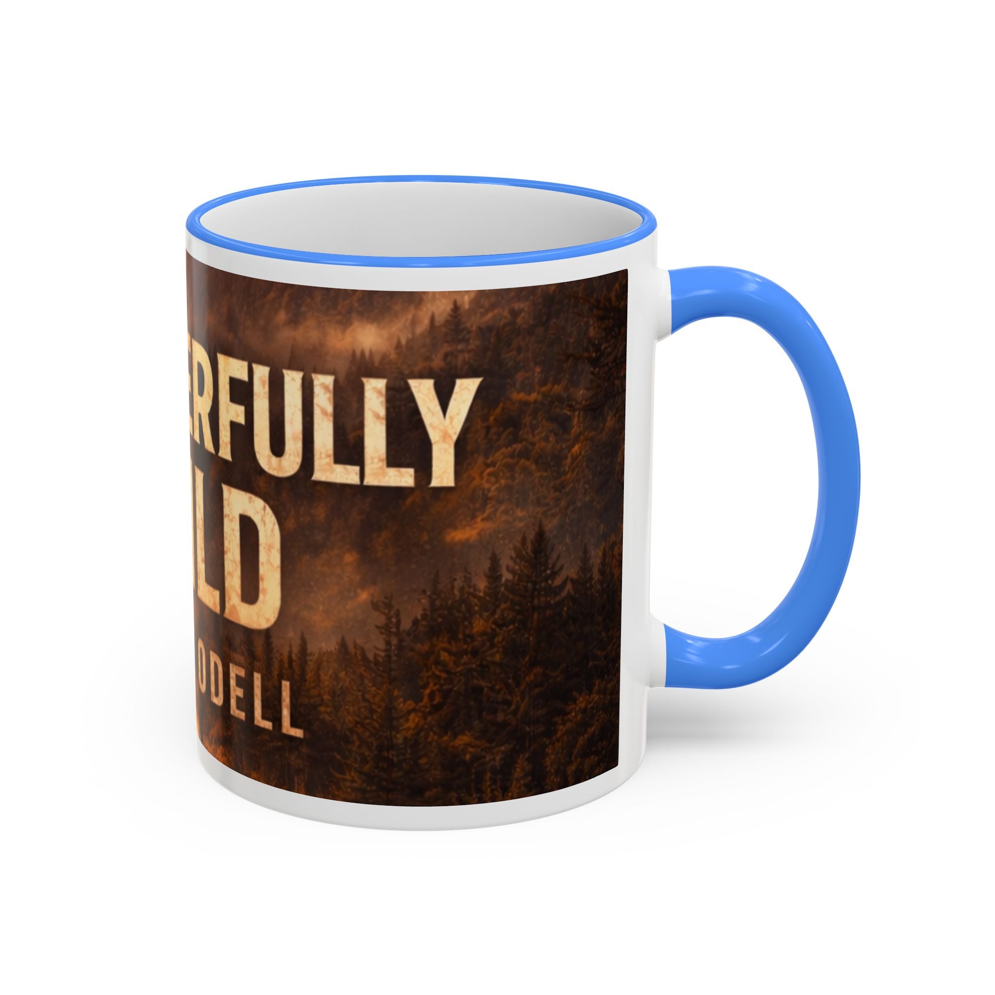 Wonderful Wild Scenic Mug: "Wonderful Wild" Cecil Odell Coffee Cup (Accent Rim & Handle)