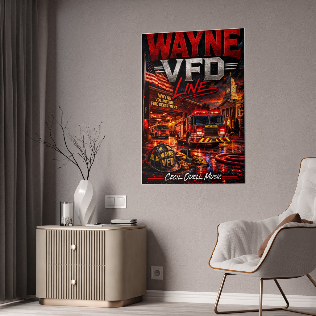 Poster - Wayne VFD Line Fire Department Tribute Gloss Poster