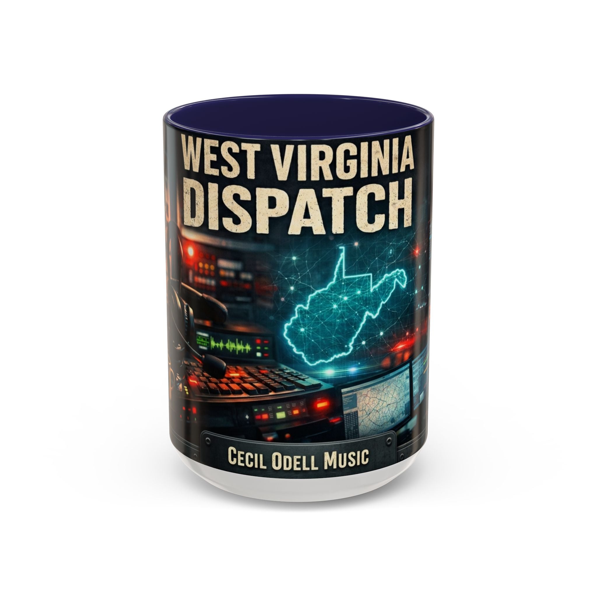 West Virginia Dispatch Accent Coffee Mug: Emergency Dispatch Radio Operator Gift (11/15oz)