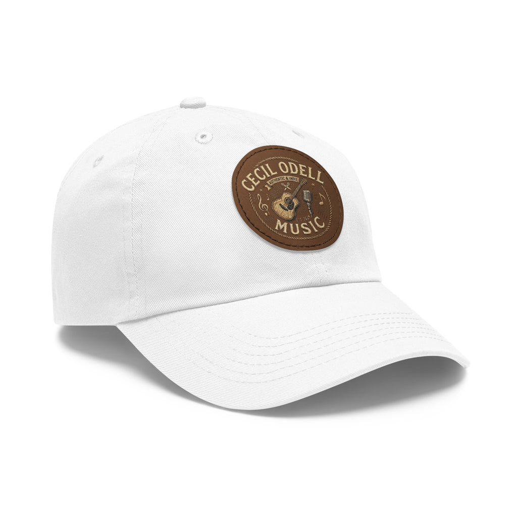 Cecil Odell Music Leather Patch Dad Hat