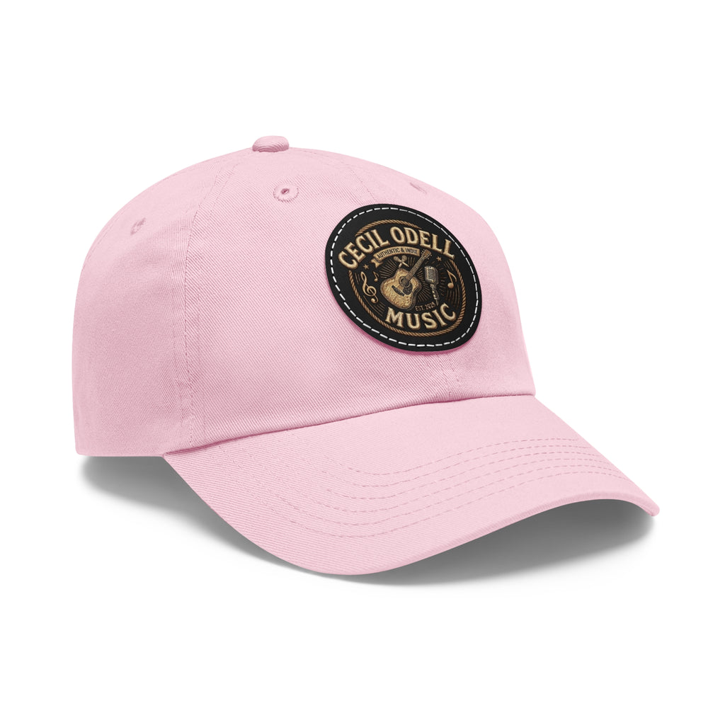 Cecil Odell Music Leather Patch Dad Hat