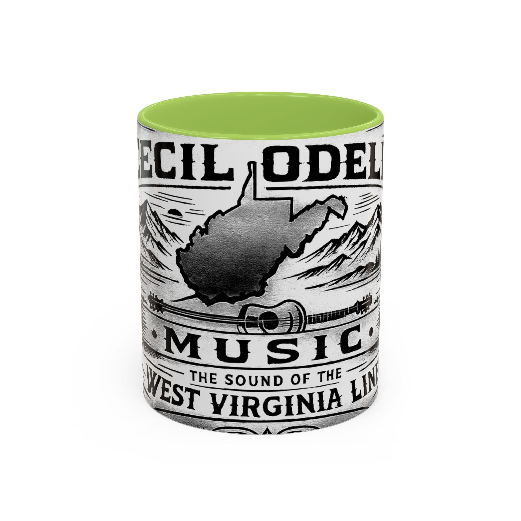 West Virginia Music Coffee Mug: 'The Sound of the West Virginia Line' Accent Mug