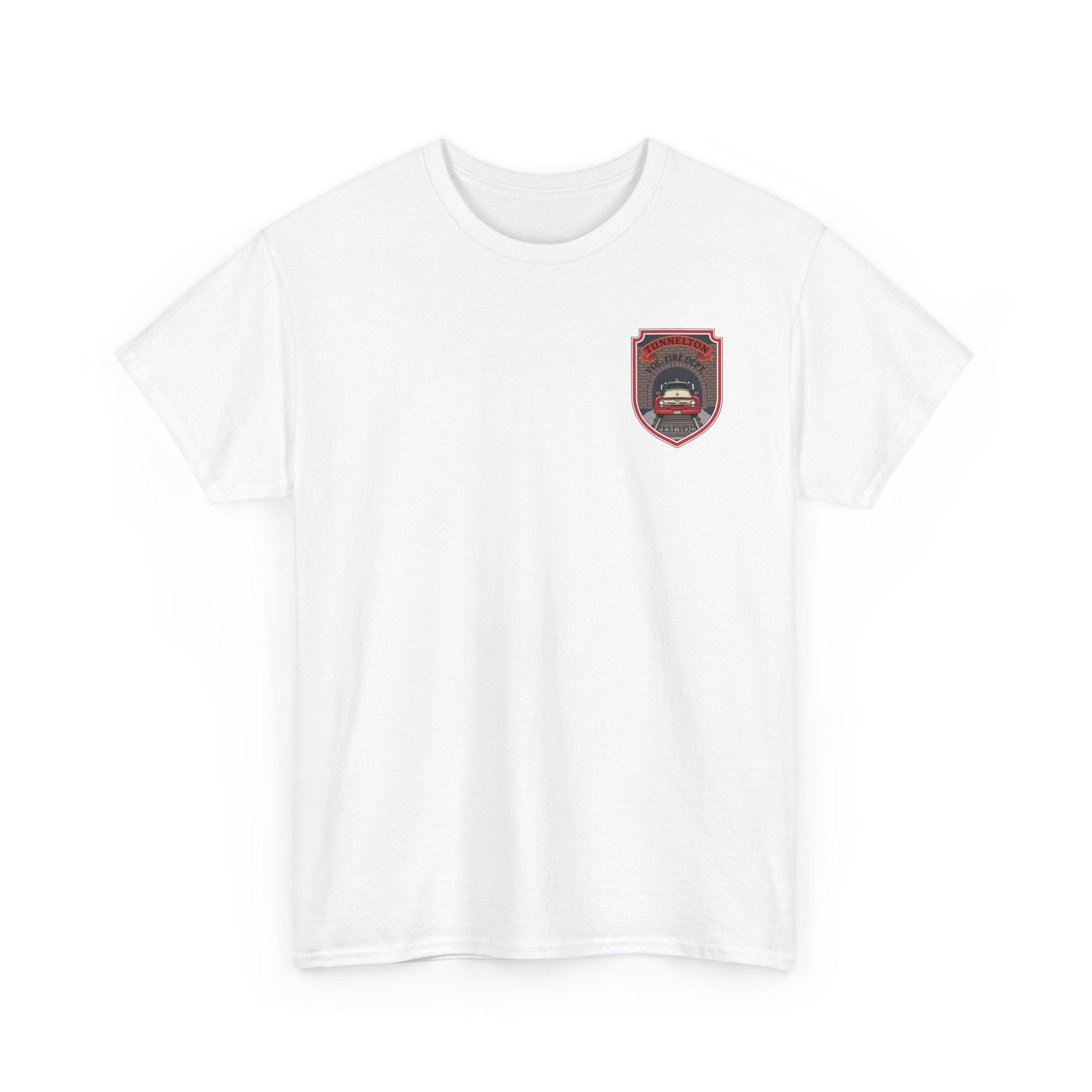 Tunnelton VFD Firetruck Tee: Volunteer Fire Department Fundraiser T-Shirt