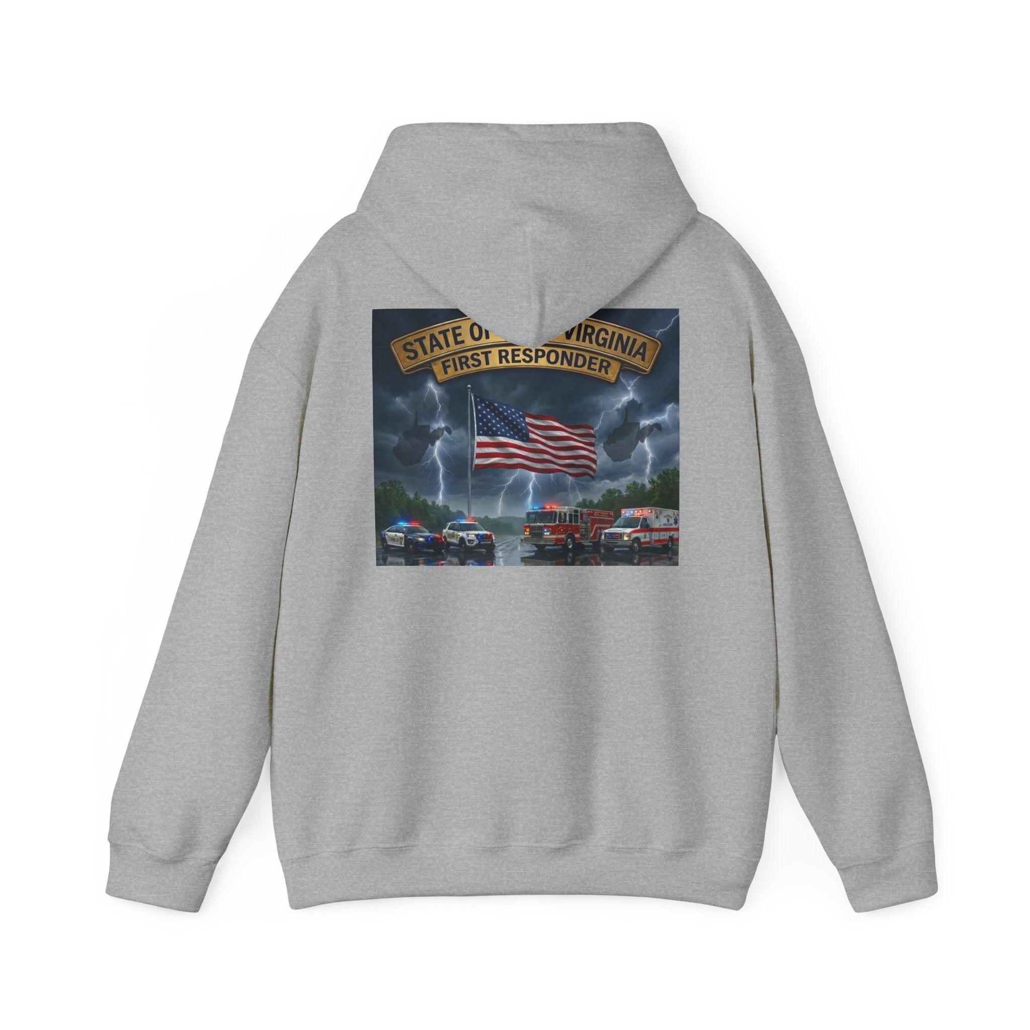 Preston County 911 First Responder Hoodie: Virginia Emergency Services Tribute