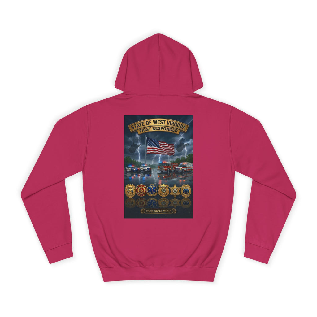 West Virginia Line Badge Hoodie: State & First Responder Tribute