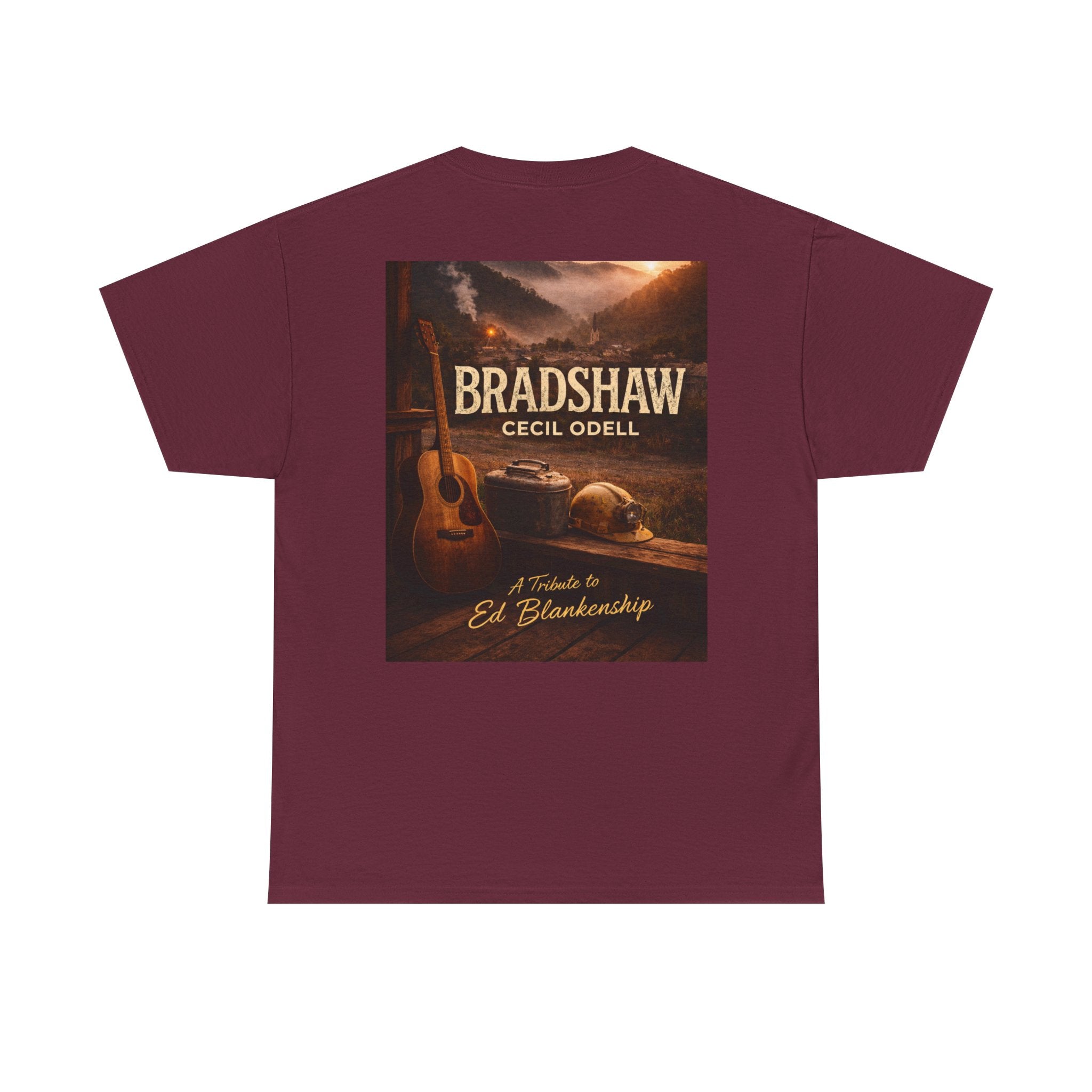Bradshaw Tribute Tee: 'Bradshaw Cecil Odell' Vintage Guitar & Road Poster T‑Shirt