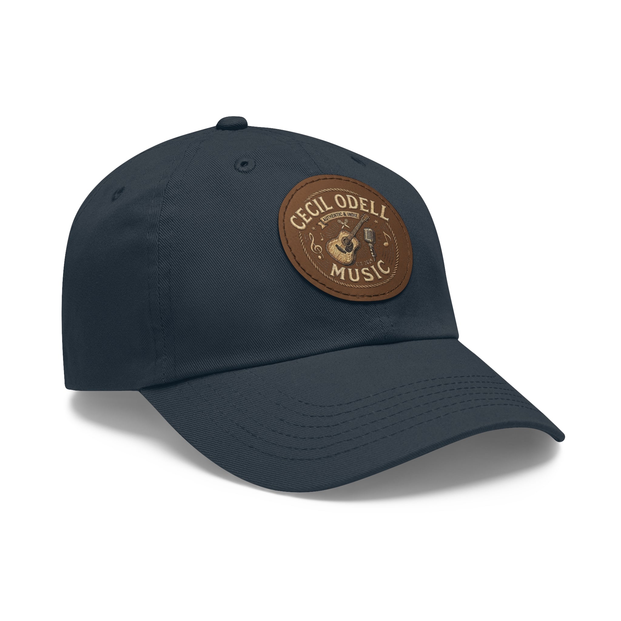 Cecil Odell Music Leather Patch Dad Hat