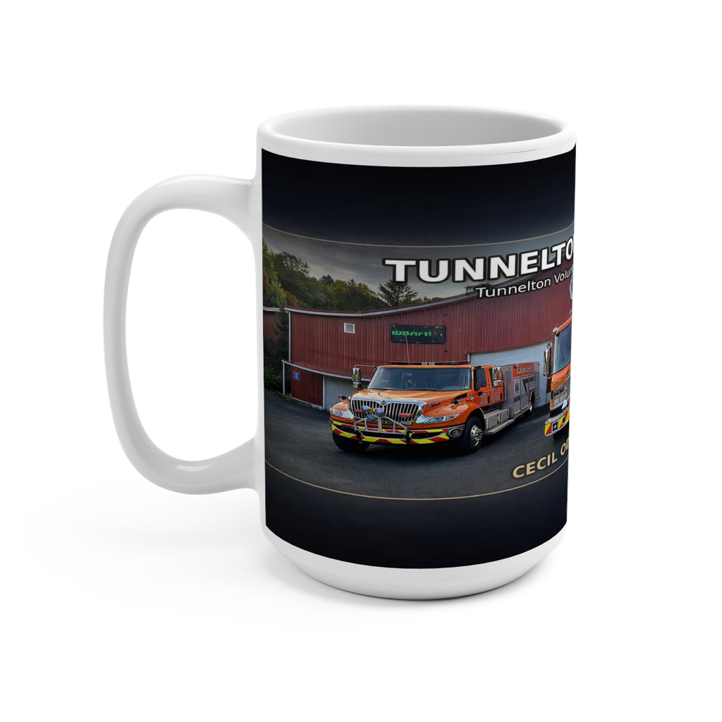 Tunnelton Fire Department 15oz Mug: Volunteer Engine Line Tribute (Cecil Odell Music)