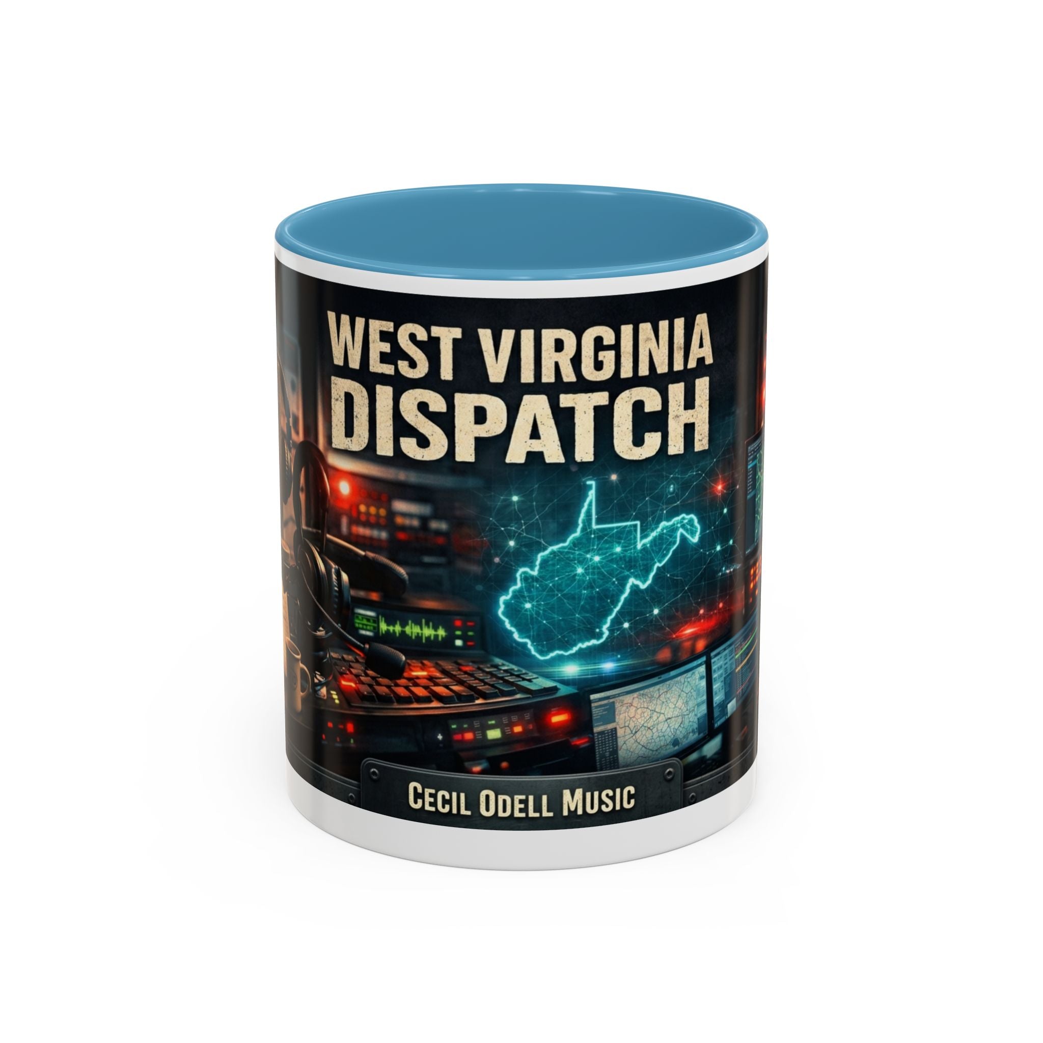 West Virginia Dispatch Accent Coffee Mug: Emergency Dispatch Radio Operator Gift (11/15oz)
