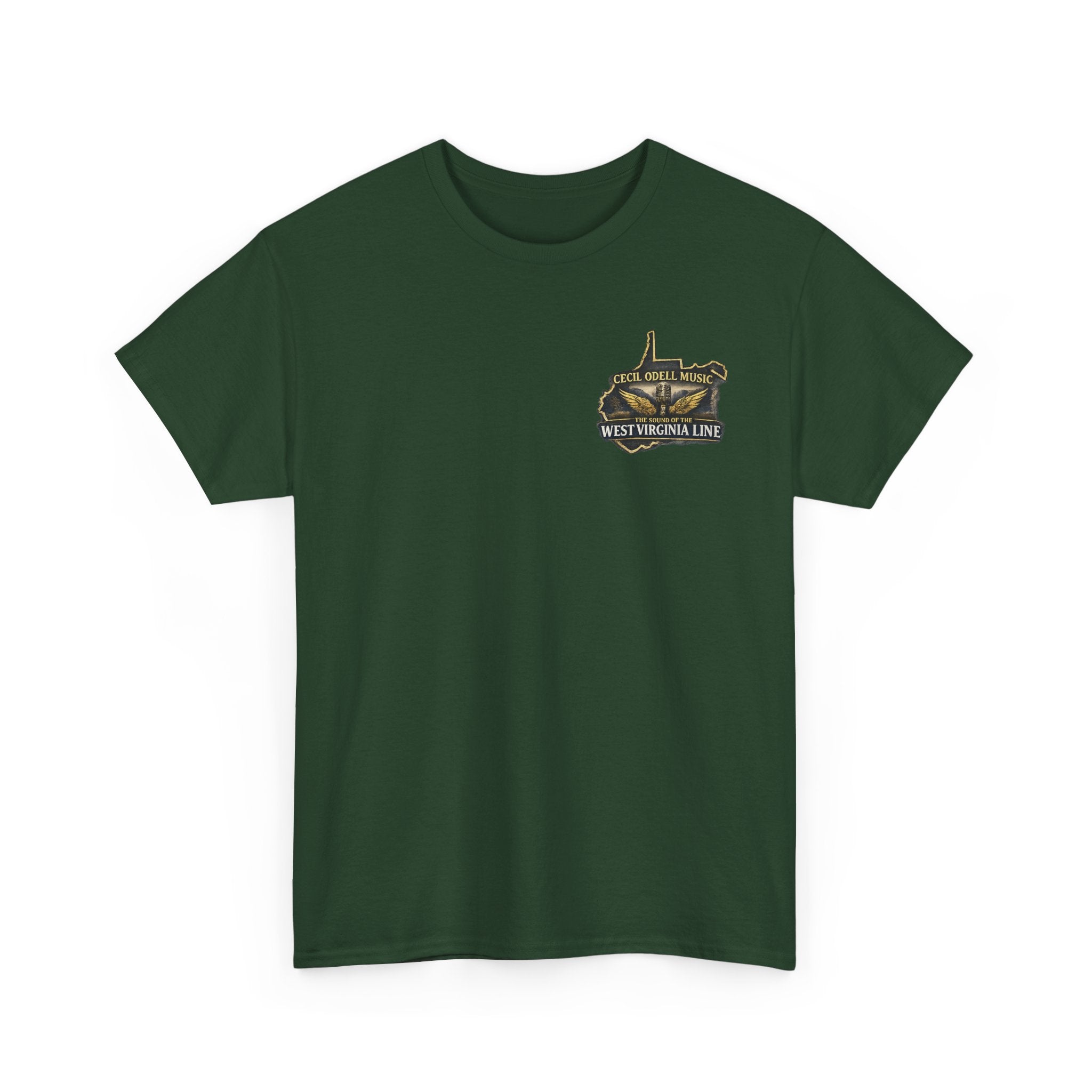 West Virginia First Responders Tribute Tee: State Emblem & American Flag Memorial Shirt