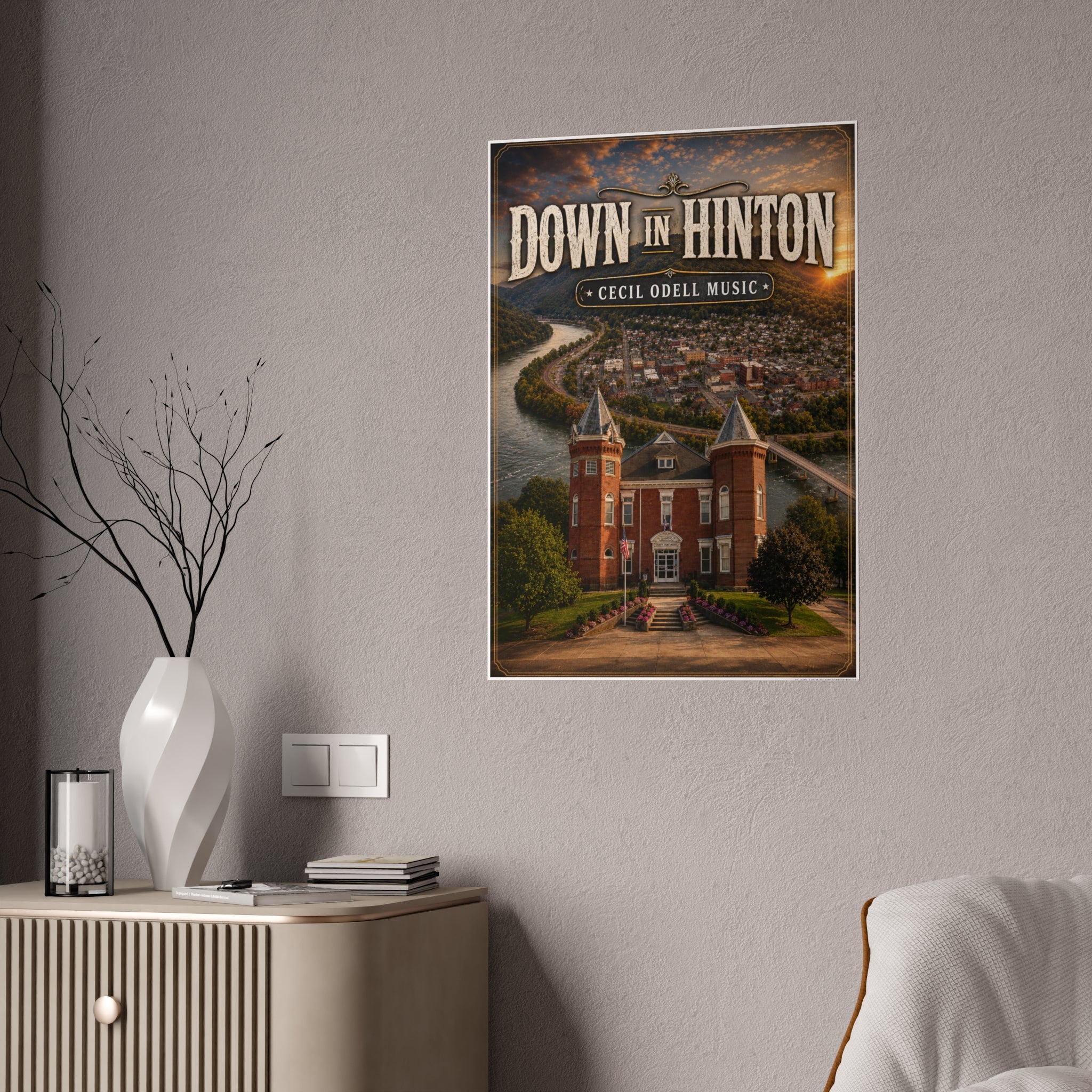 Down in Hinton Gloss Poster