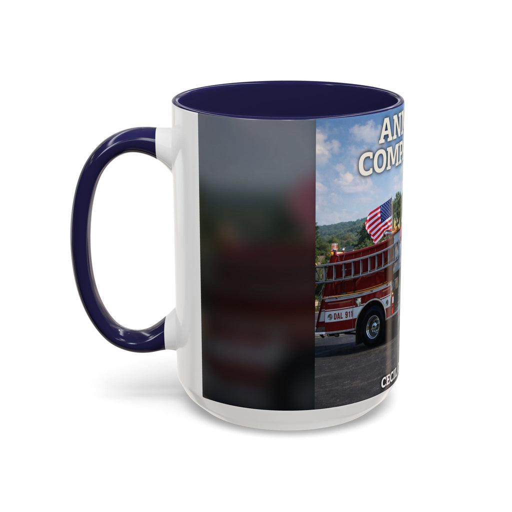 Fire Truck Coffee Mug: Anmoore Company One Tribute (Cecil Odell Music)