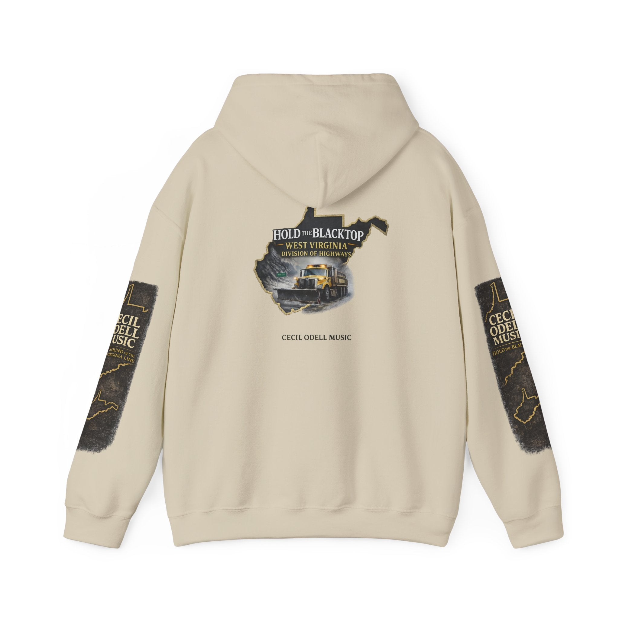 Hold the Blacktop Hoodie: Classic Road Trip Graphic Pullover