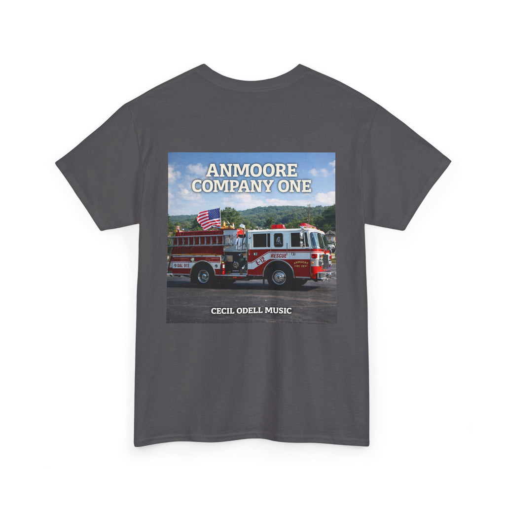 Firetruck Graphic Tee: "Anmoore Company One" Fire Department Tribute