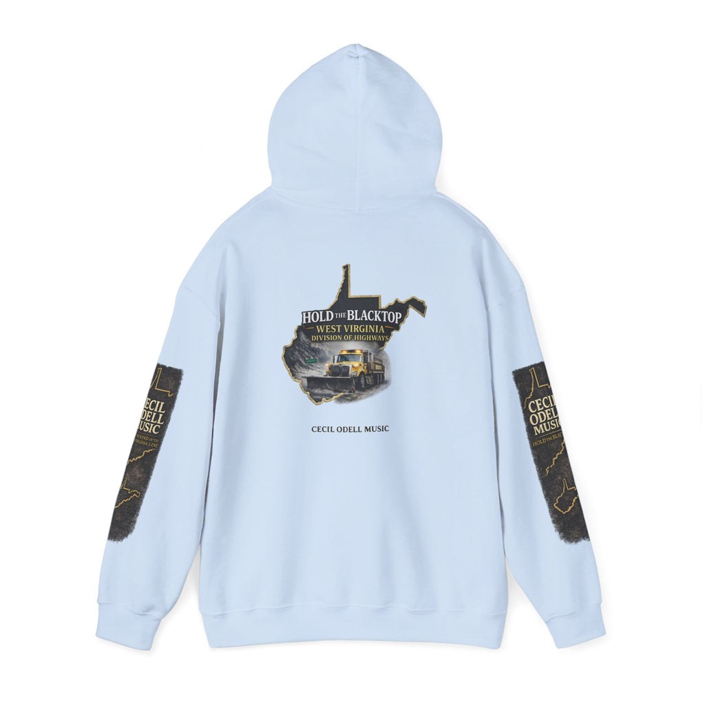 Hold the Blacktop Hoodie: Classic Road Trip Graphic Pullover