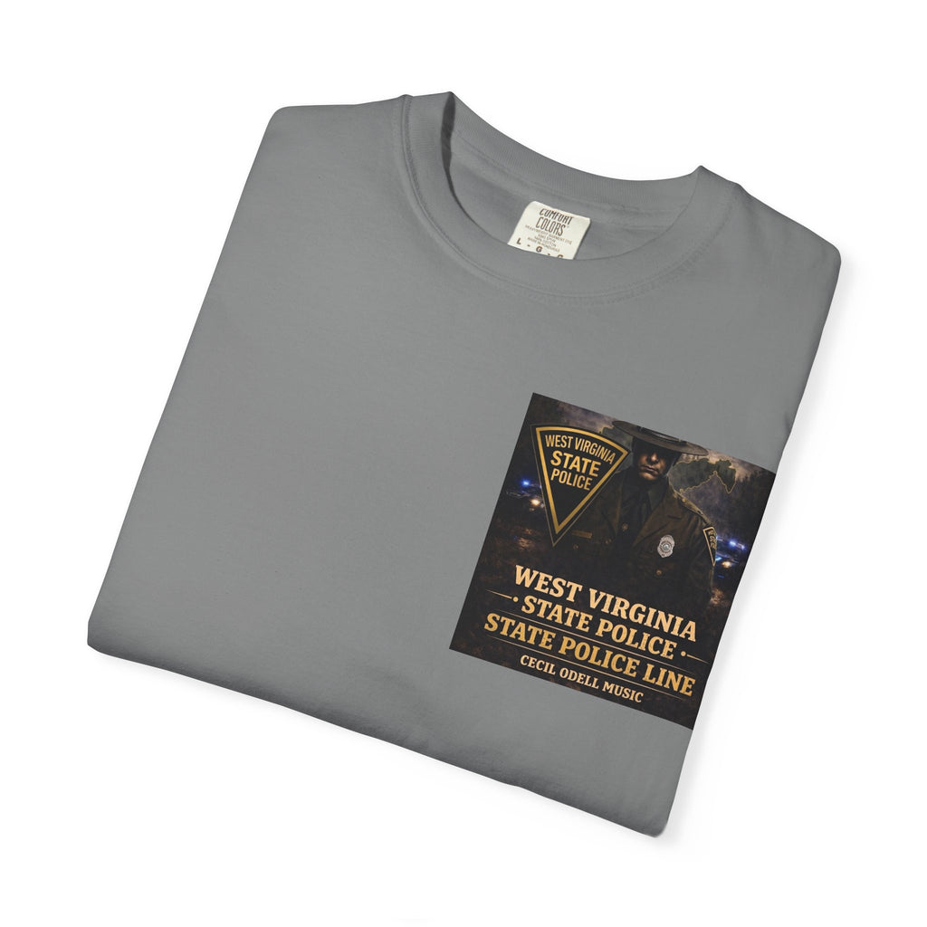 West Virginia State Police Graphic T-Shirt: 'State Police Line' Back Print