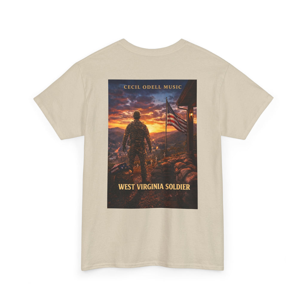 West Virginia Soldier T-Shirt: Patriotic Military Tee (Cecil Odell Music)
