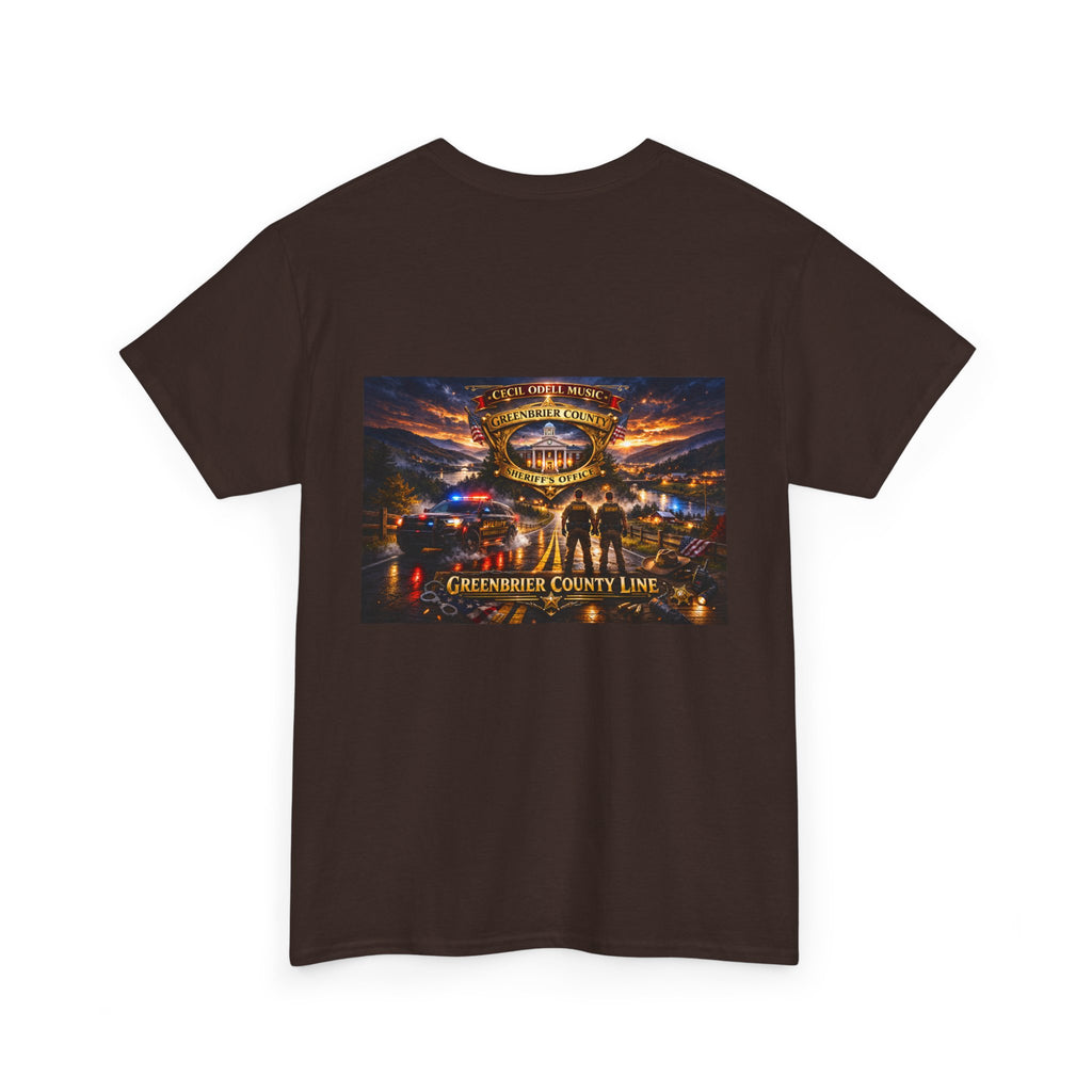 Greenbrier County Line Concert Tee: Vintage Live Music Poster Shirt