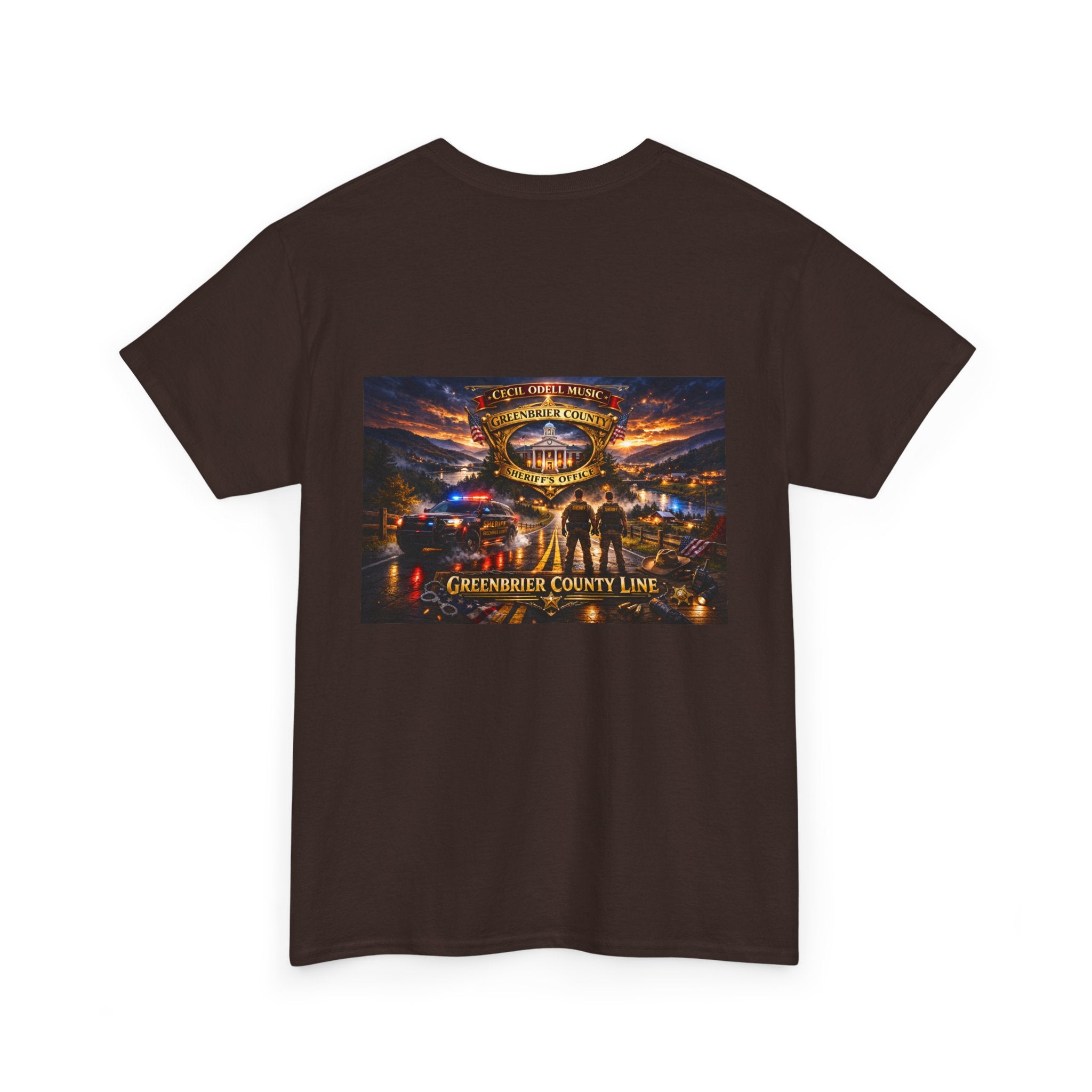 Greenbrier County Line Concert Tee: Vintage Live Music Poster Shirt