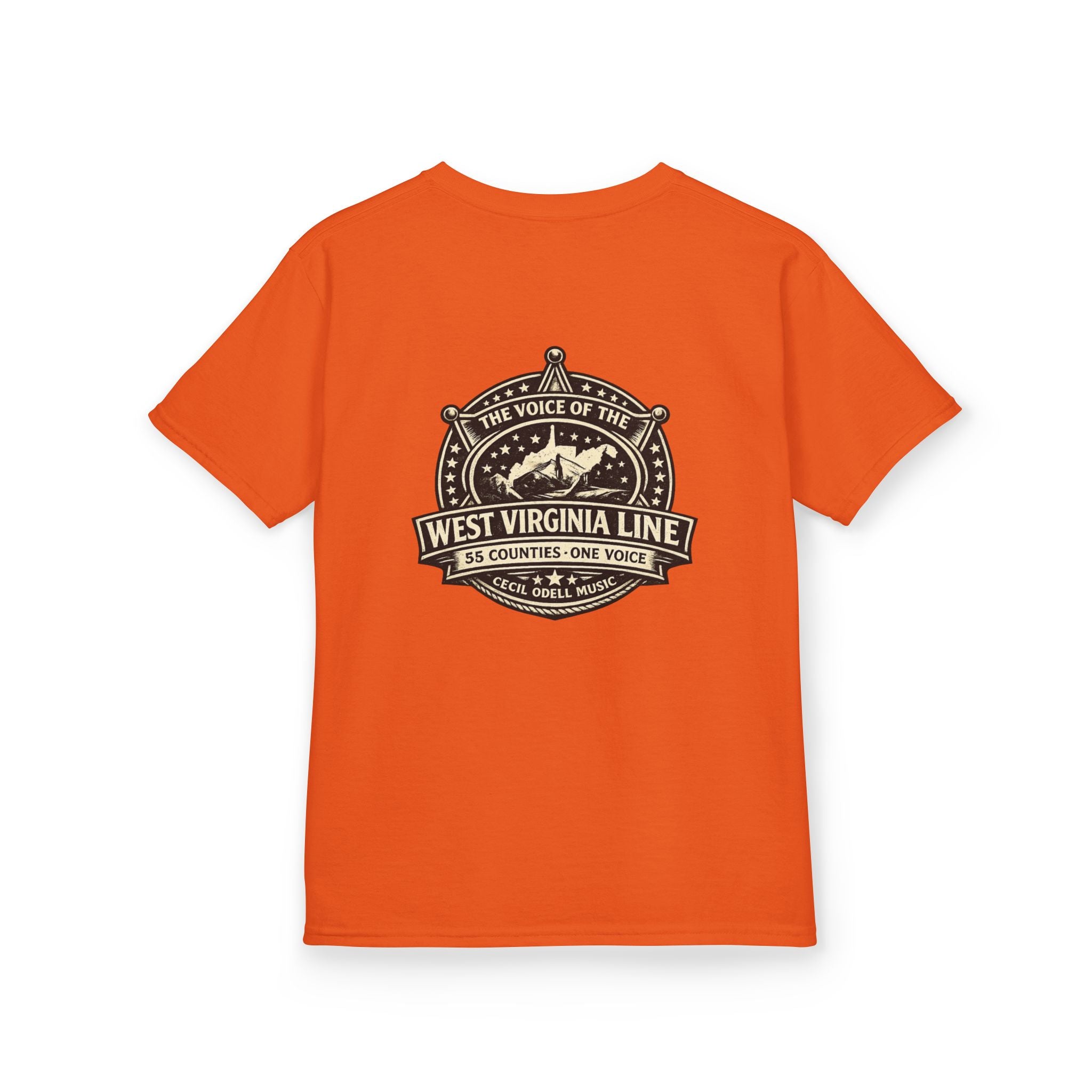 West Virginia Line Kids T‑Shirt: 'The Voice of the West Virginia Line' Vintage Emblem
