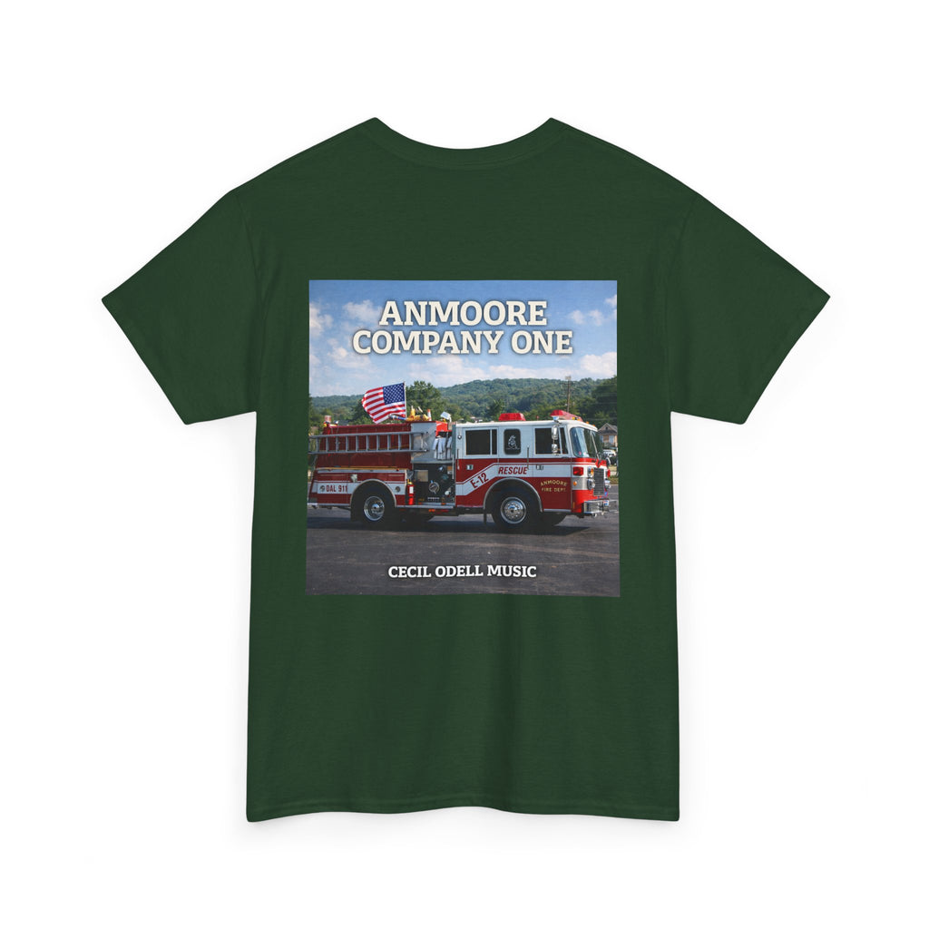 Firetruck Graphic Tee: "Anmoore Company One" Fire Department Tribute