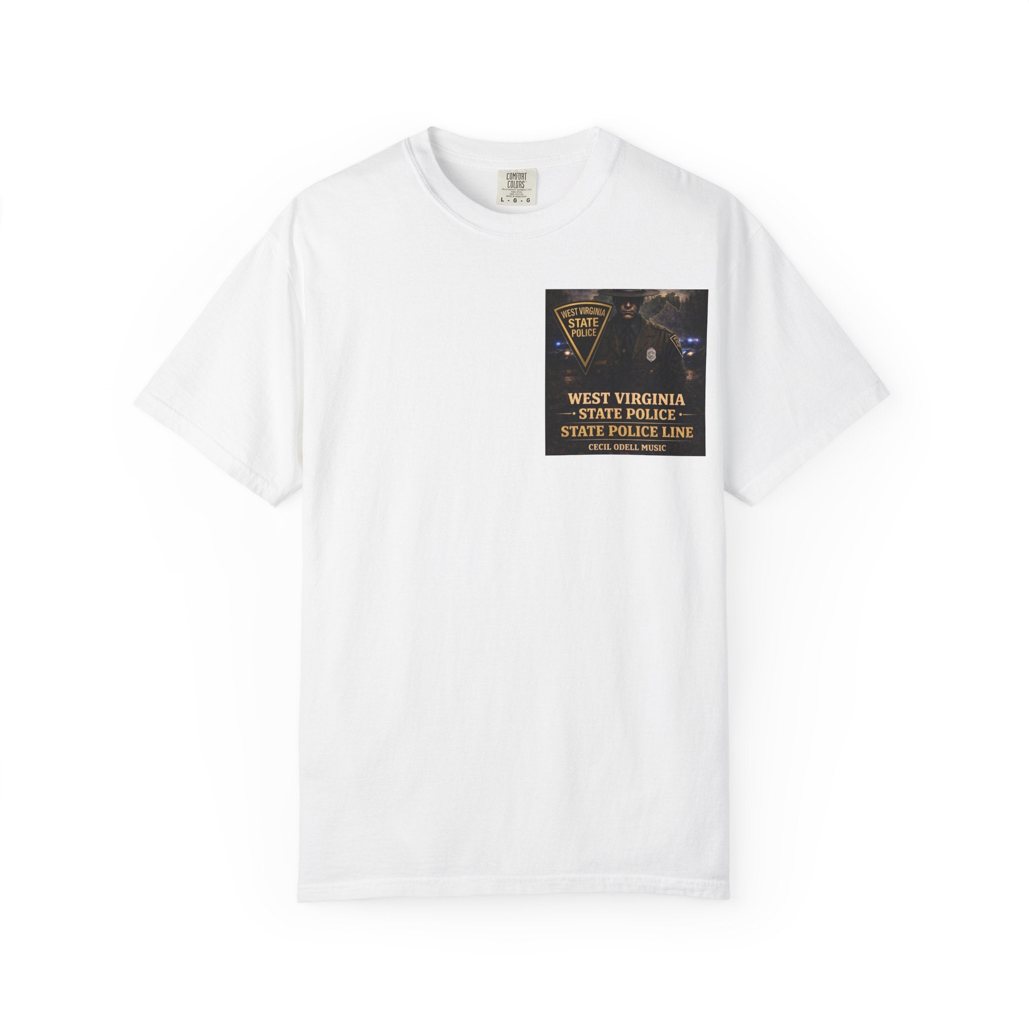 West Virginia State Police Graphic T-Shirt: 'State Police Line' Back Print