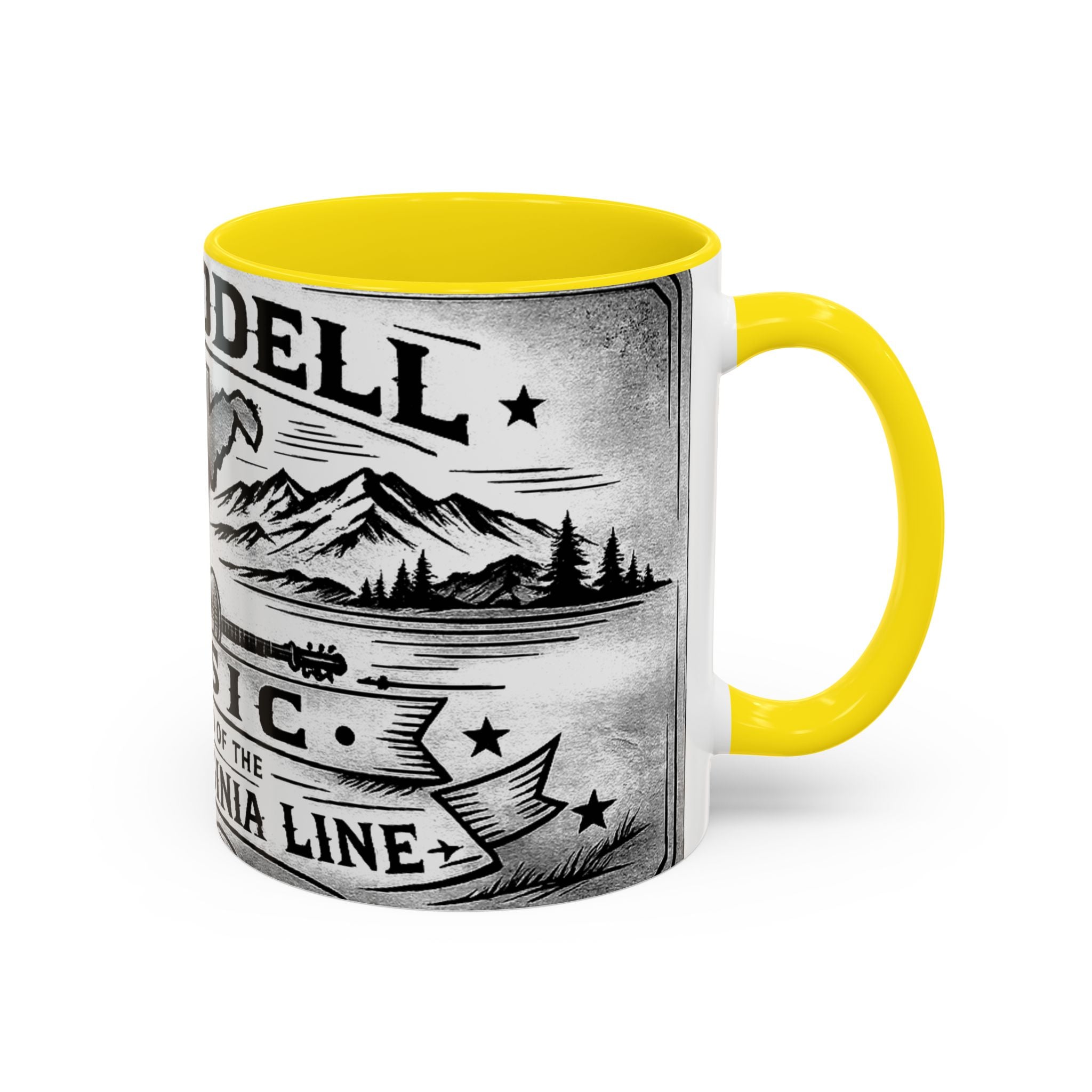 West Virginia Music Coffee Mug: 'The Sound of the West Virginia Line' Accent Mug