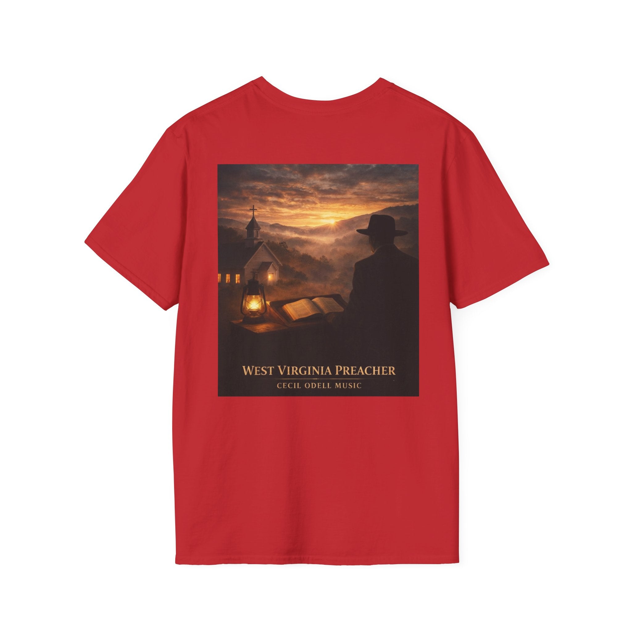 West Virginia Preacher T-Shirt: Vintage Religious Scene Tee
