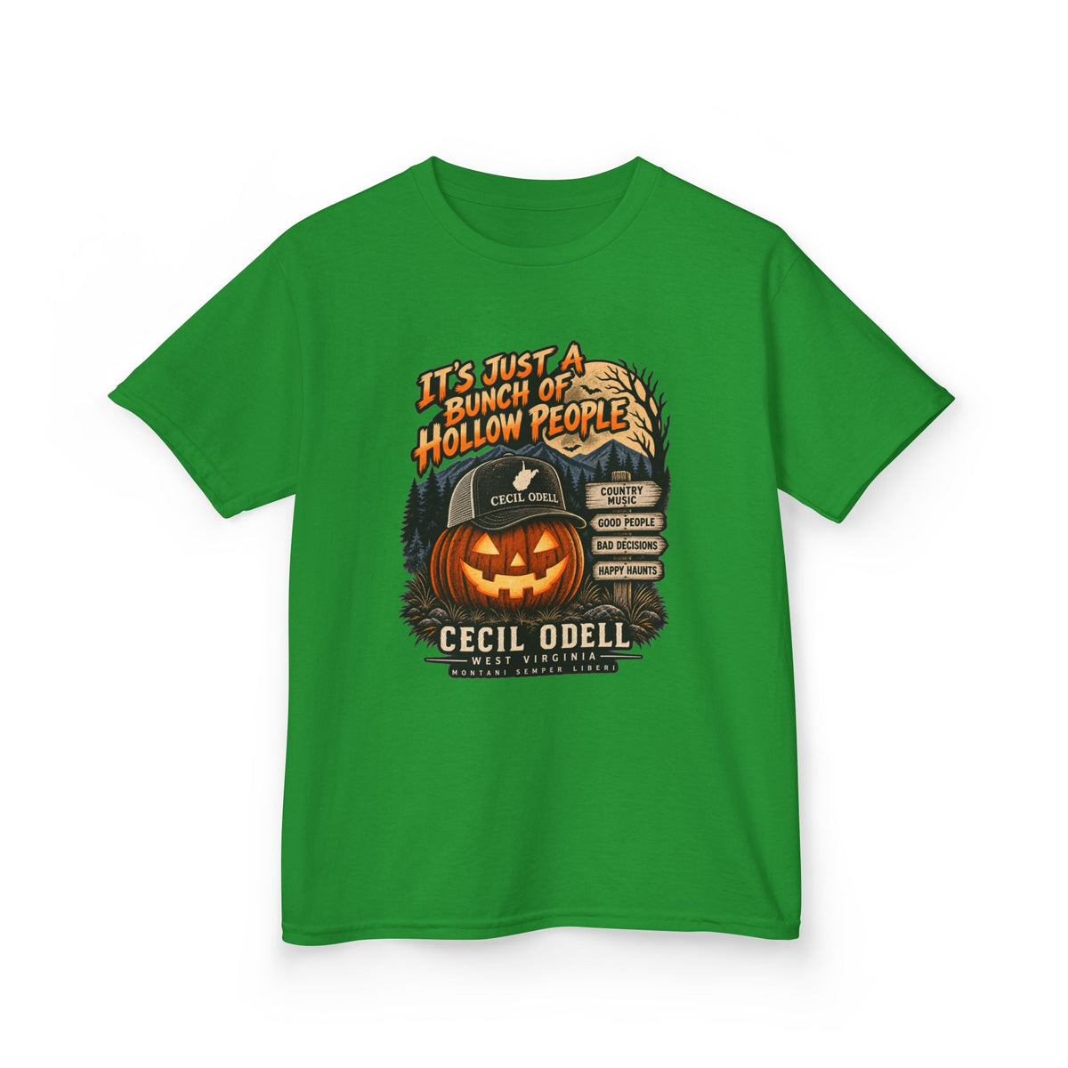 It's Just a Bunch of Hollow People Kids Halloween Tee | Cecil Odell