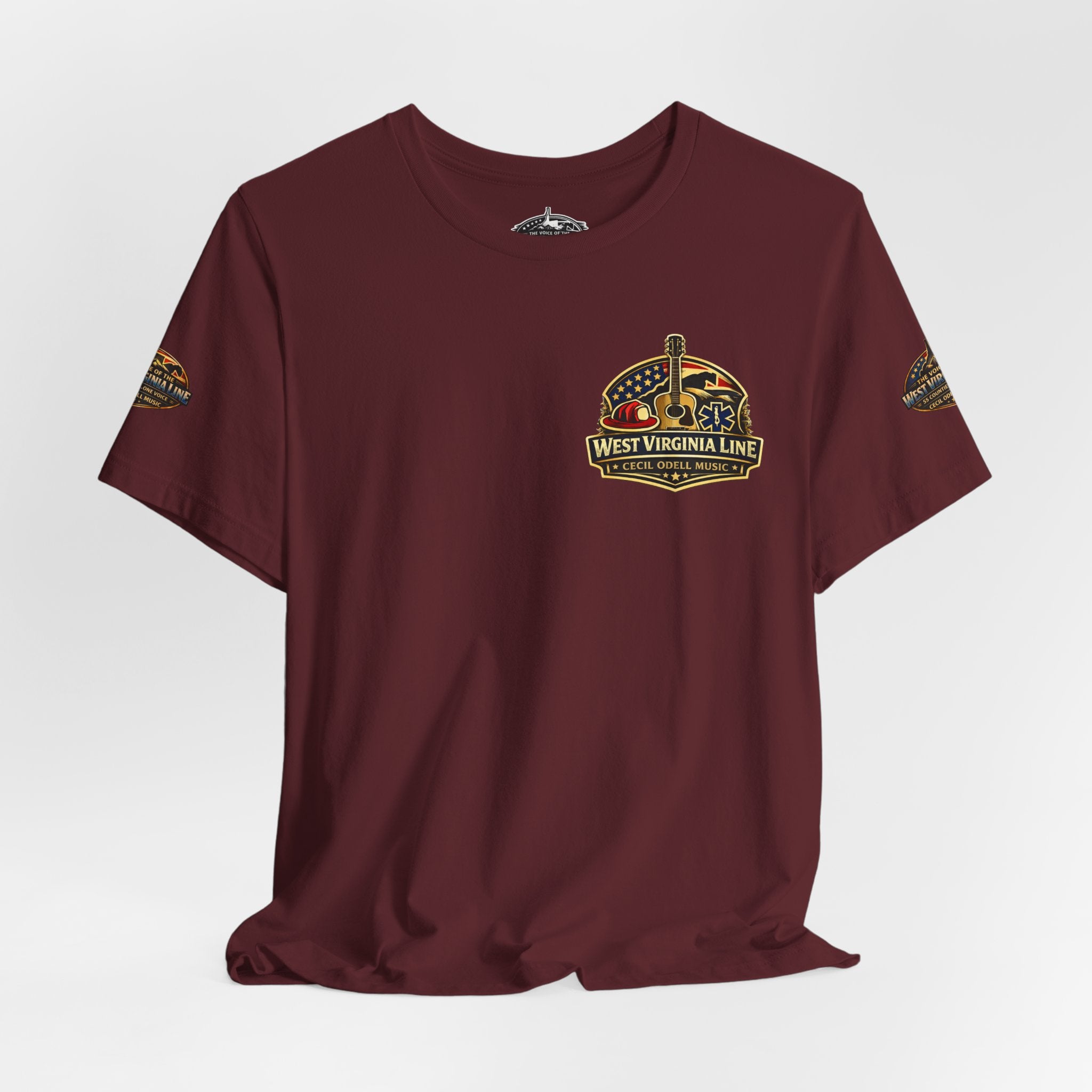 West Virginia Outlaw T-Shirt: Rustic Skull & Guns Country Graphic Tee