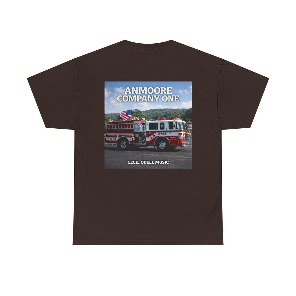 Firetruck Graphic Tee: "Anmoore Company One" Fire Department Tribute