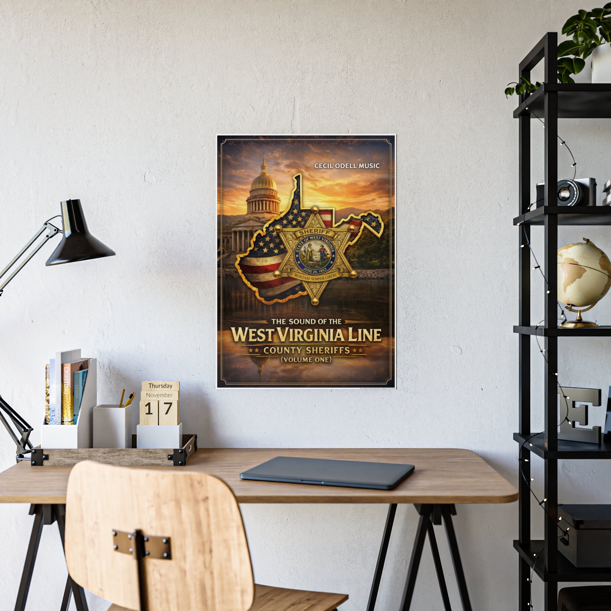 West Virginia Line County Sheriffs Poster