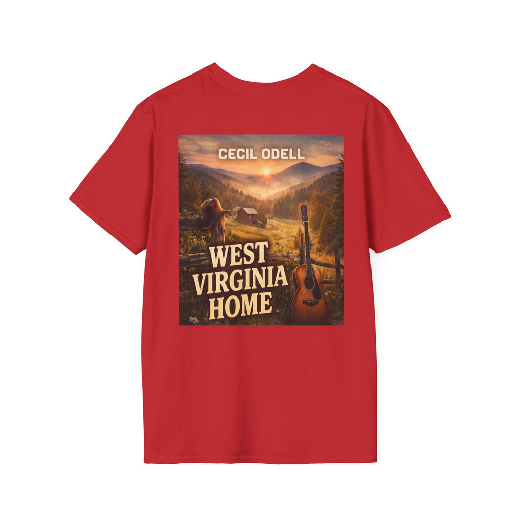 West Virginia Home T-Shirt: "Cecil Odell" Vintage Mountain Music Tee