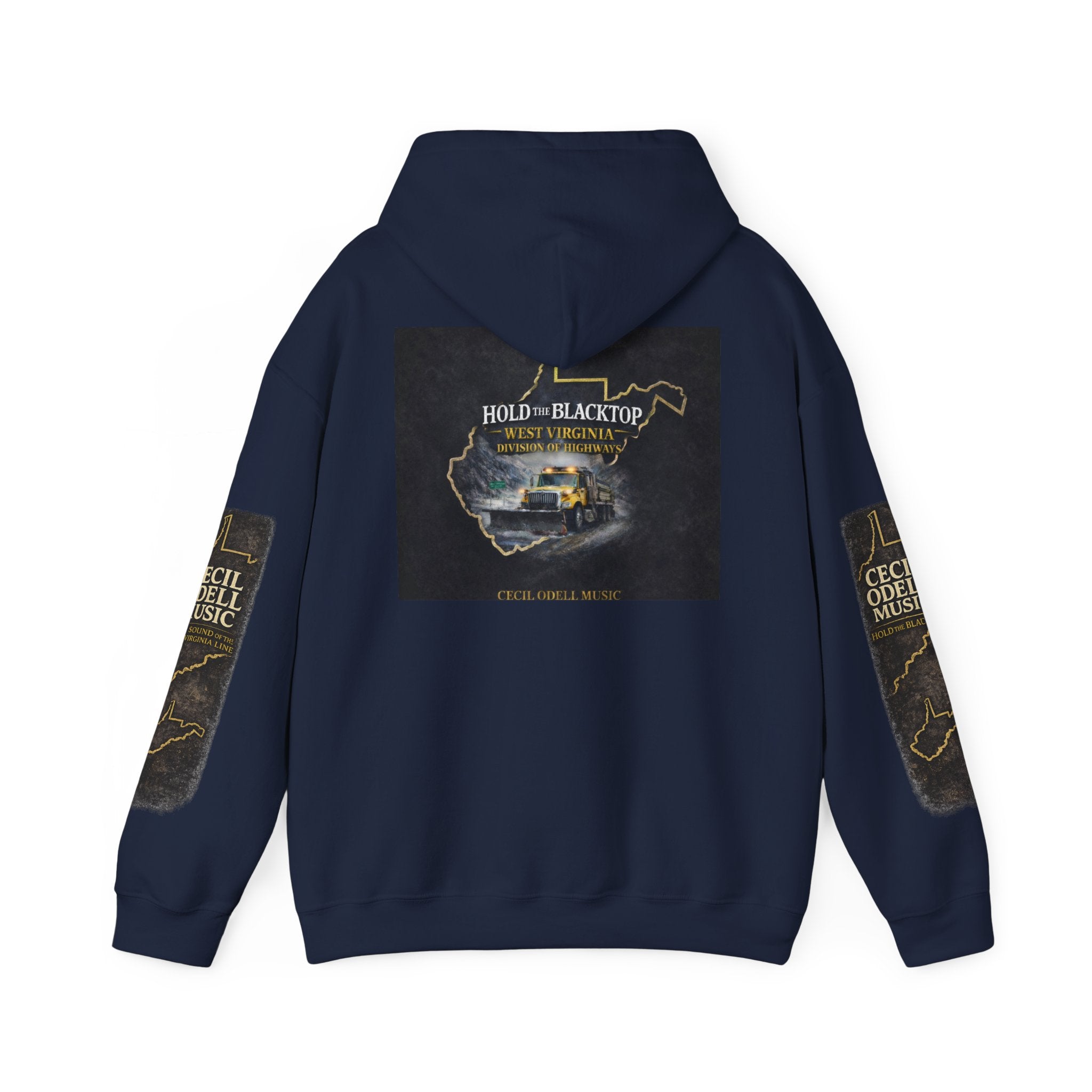 Hoodie: "Hold The Blacktop" Vintage Road Trip Graphic Pullover