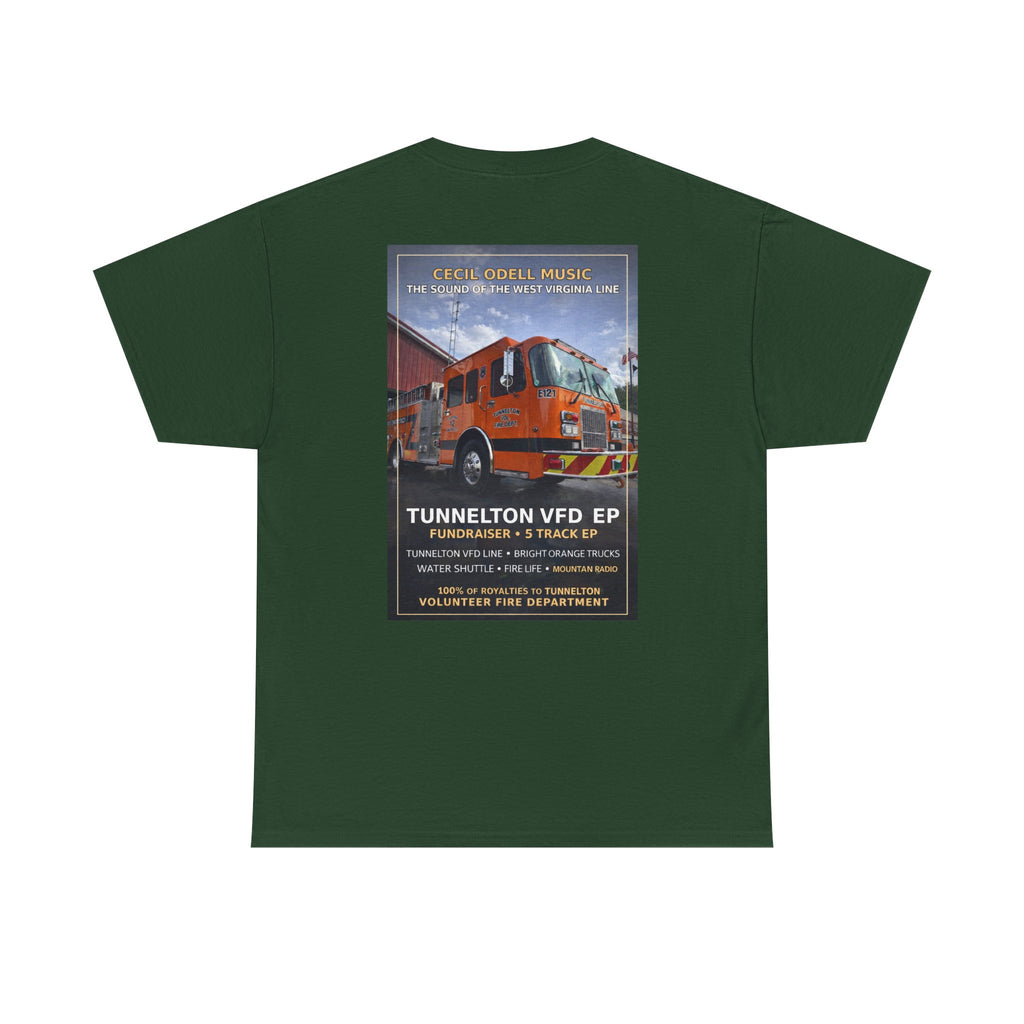 Tunnelton VFD Firetruck Tee: Volunteer Fire Department Fundraiser T-Shirt